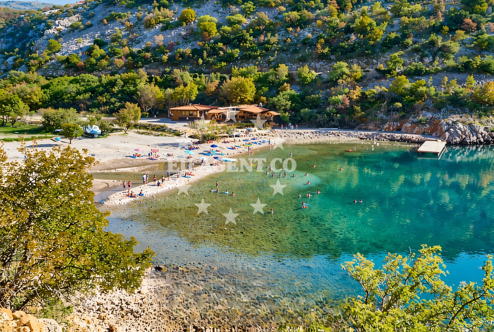 Additional view of Dog beach in Dugno 43, Povile