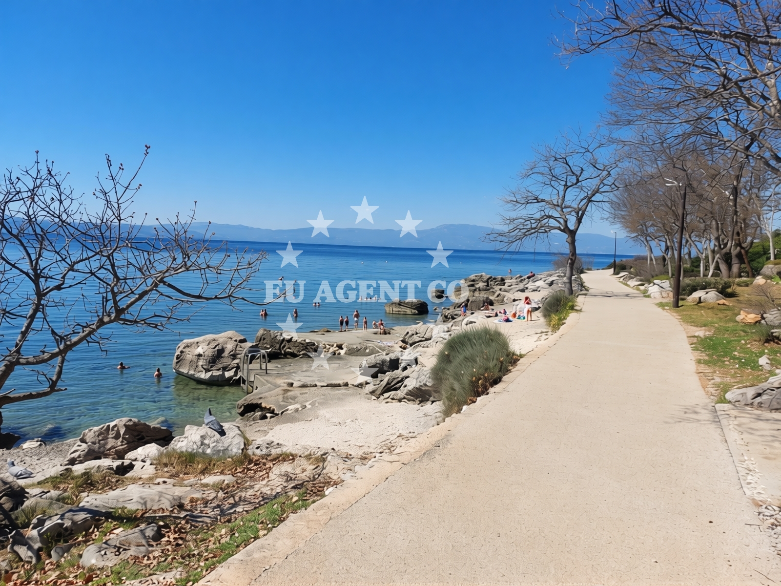 Beach facilities and surroundings at Dog Beach Atea Camping