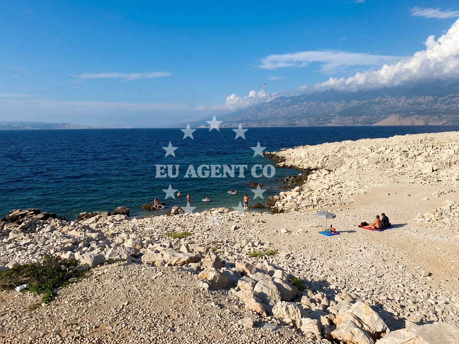 Overview of Dog Beach Jadra in Porat 12, Stara Novalja