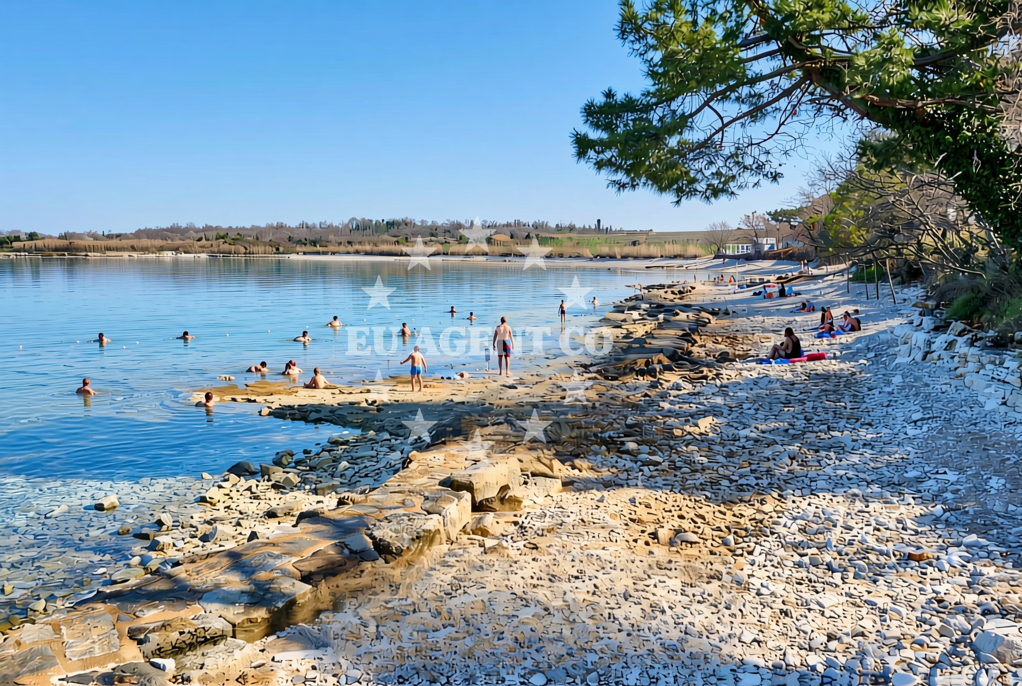 Additional view of Dog Dreams beach in Kastanija, Novigrad Istria