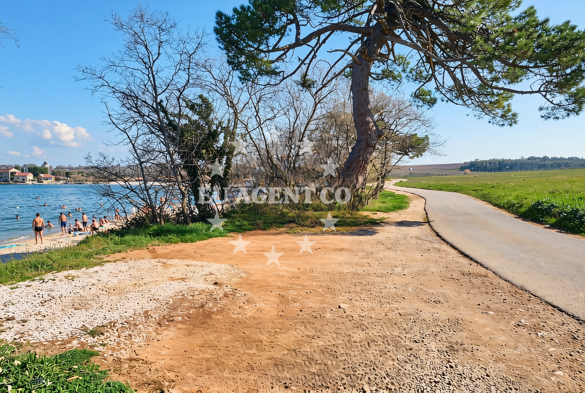 Additional view of Dog Dreams beach in Kastanija, Novigrad Istria