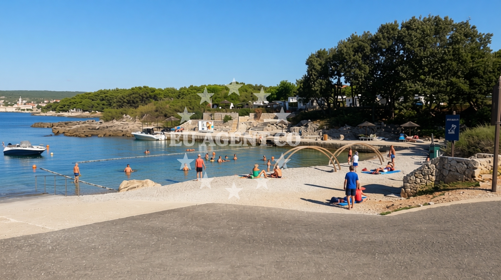 Overview of Dog's Beach Politin in Narodnog Preporoda 80, Krk