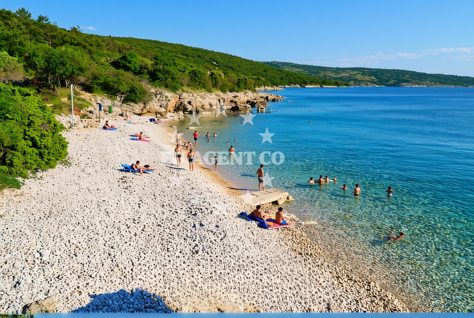 Additional view of Dogs beach in Buka ulica 15, Punat