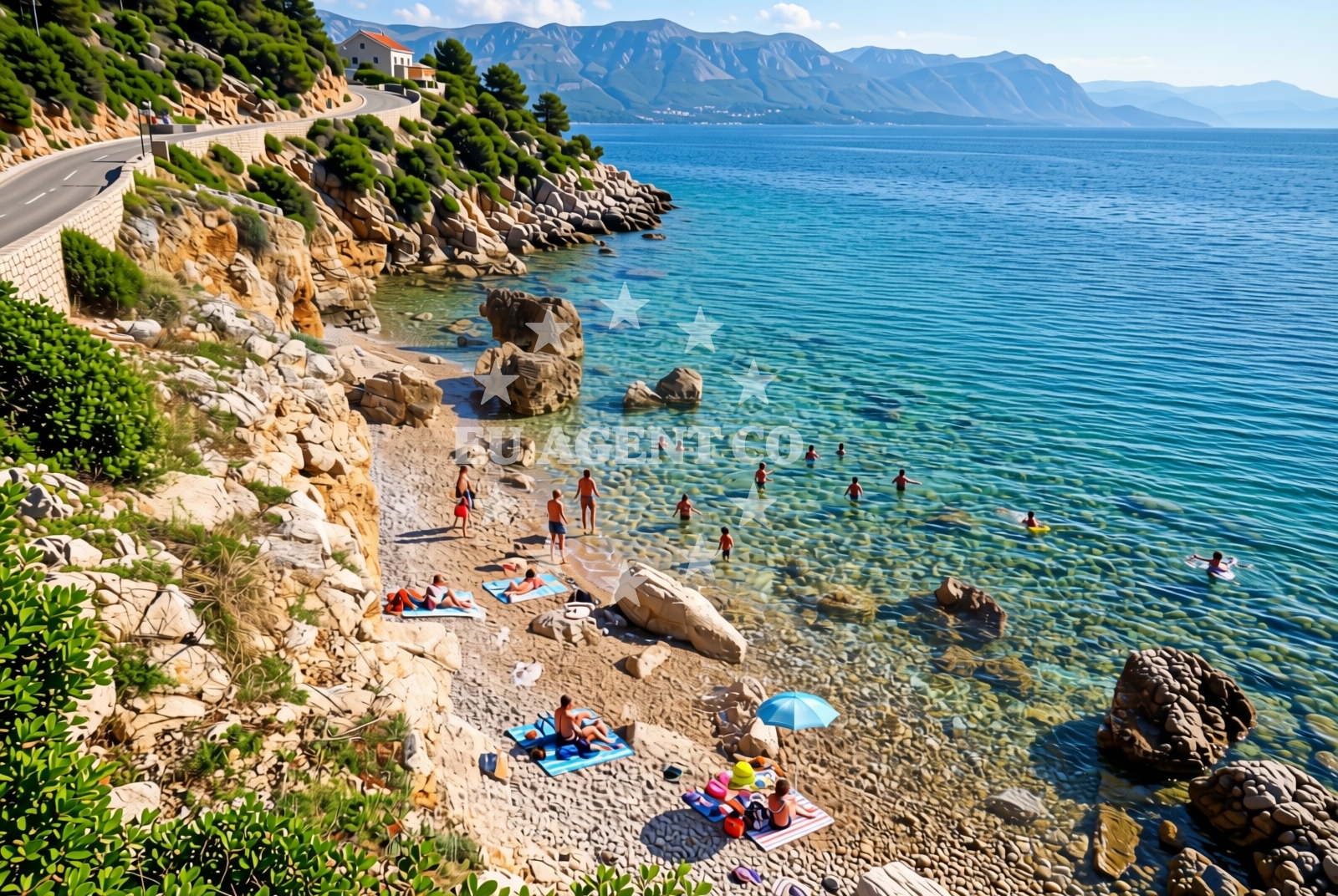 Additional view of Dogs beach in Buka ulica 15, Punat