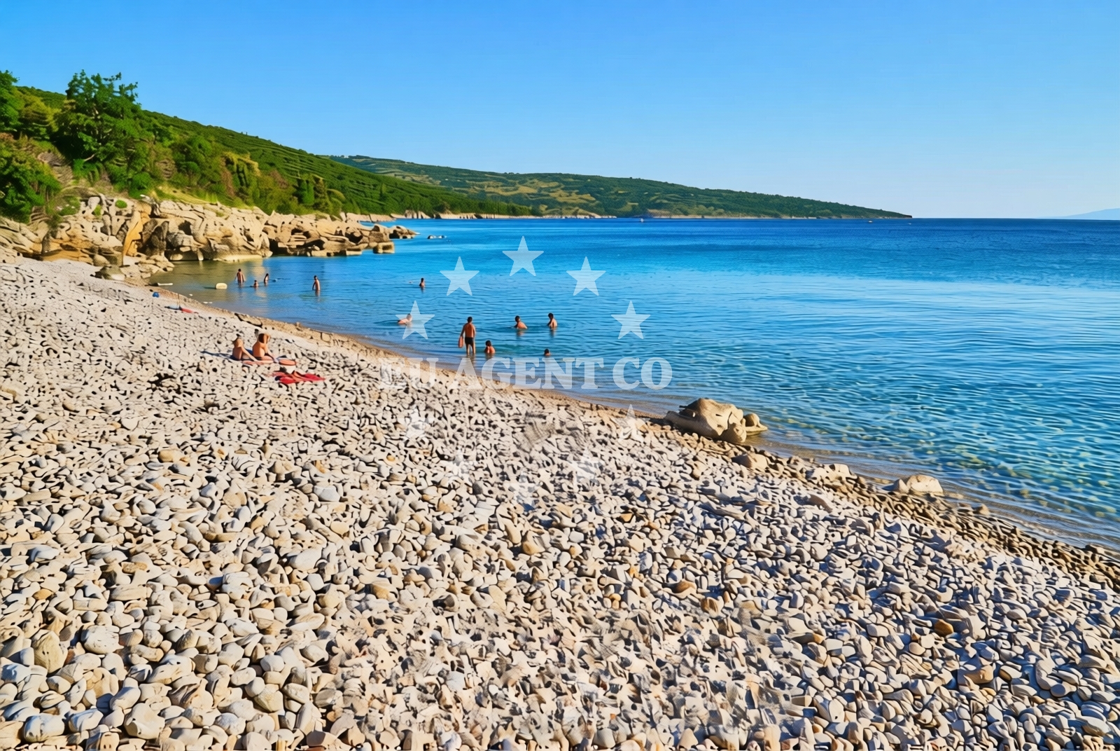 Additional view of Dogs beach in Buka ulica 15, Punat