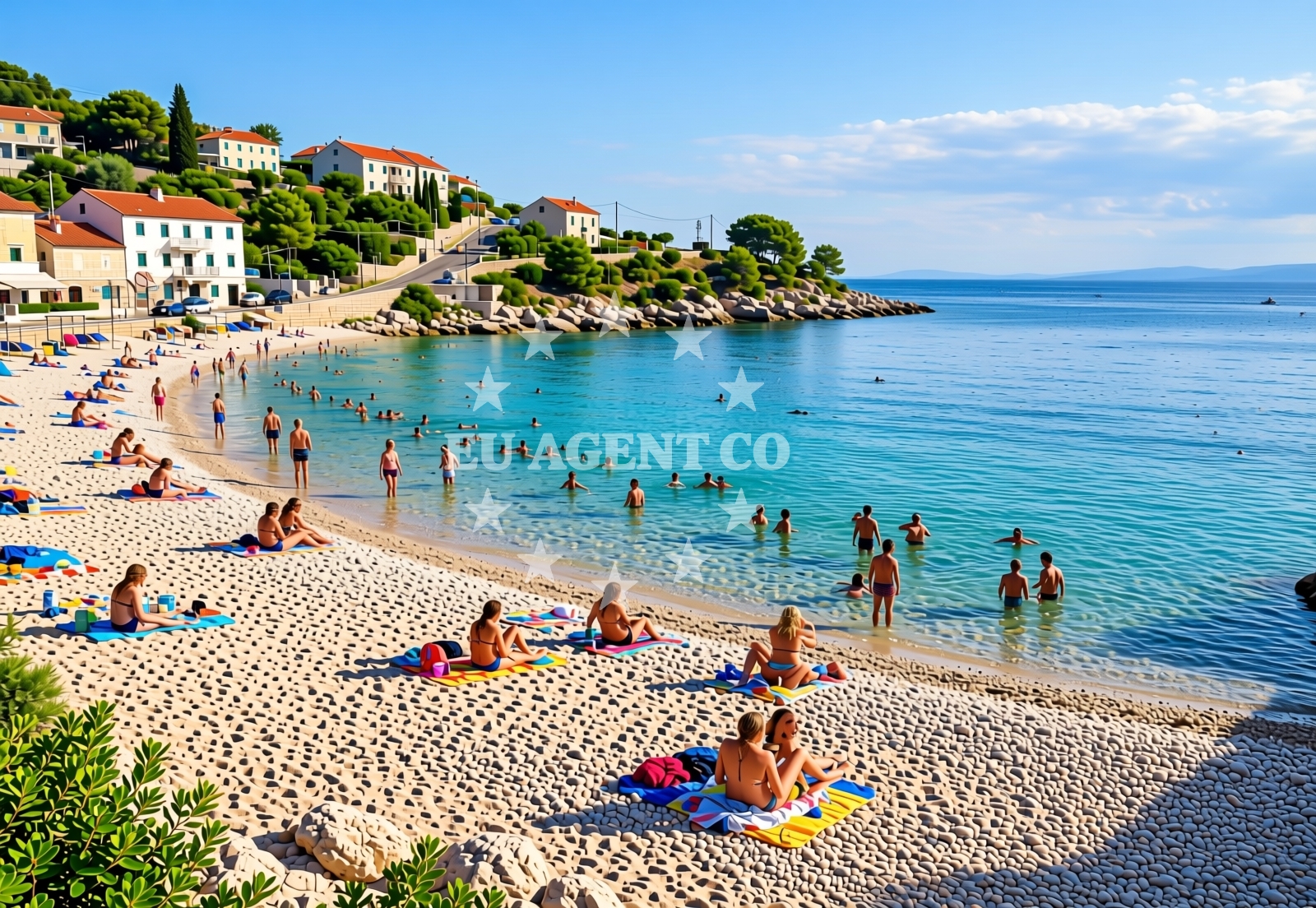 Additional view of Dogs beach in Buka ulica 15, Punat