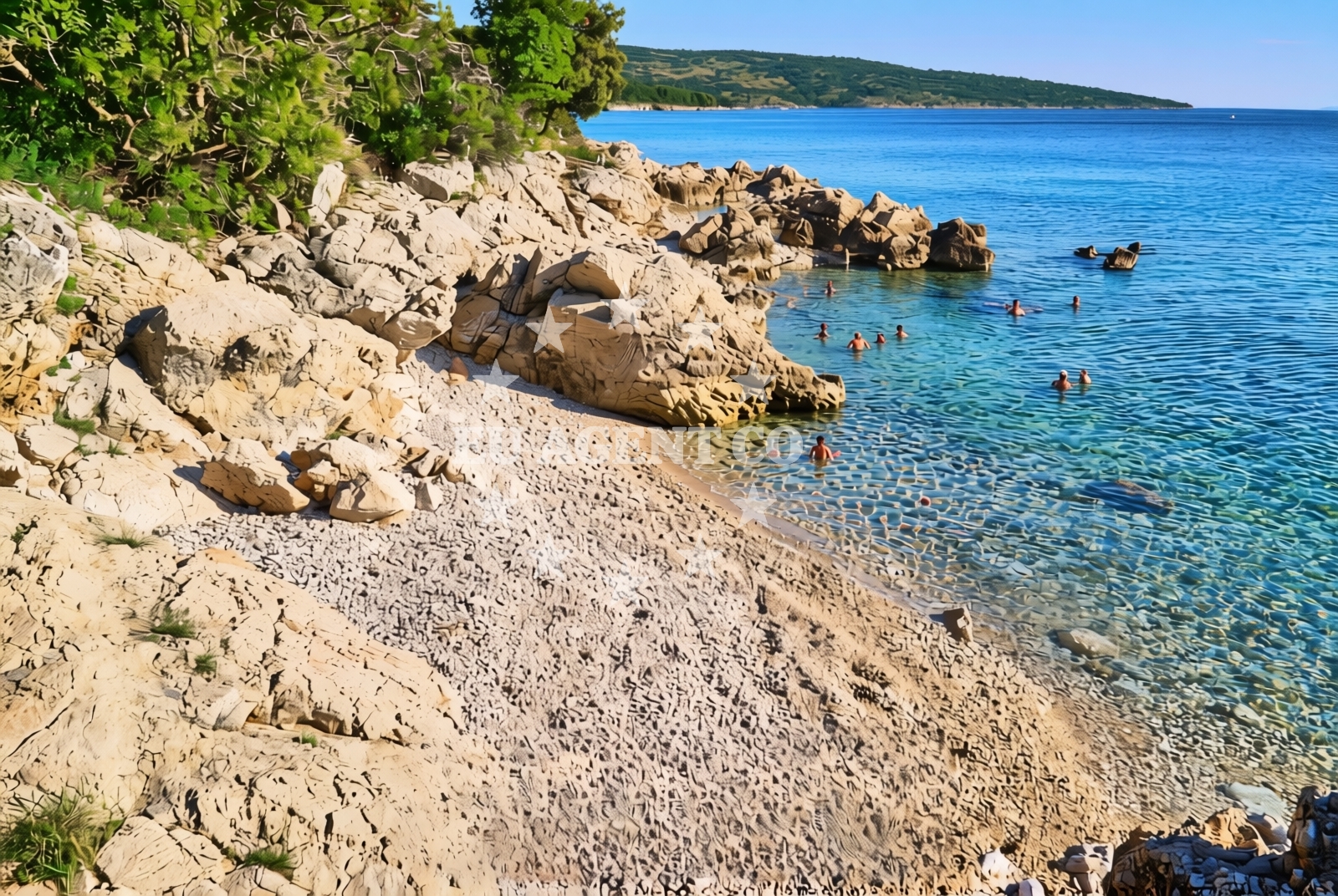 Additional view of Dogs beach in Buka ulica 15, Punat