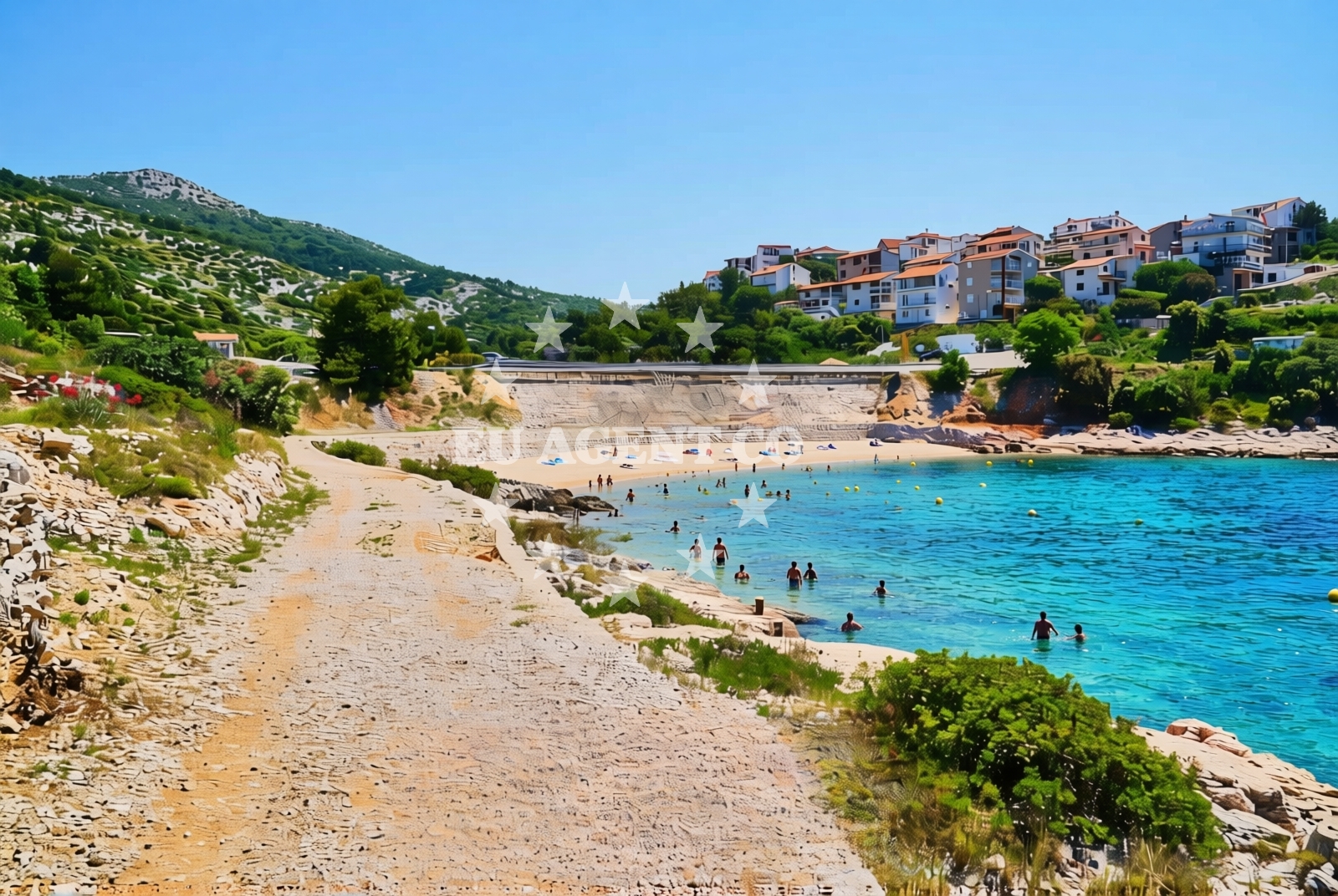 Additional view of Dolac III beach in Rtic II, Primošten