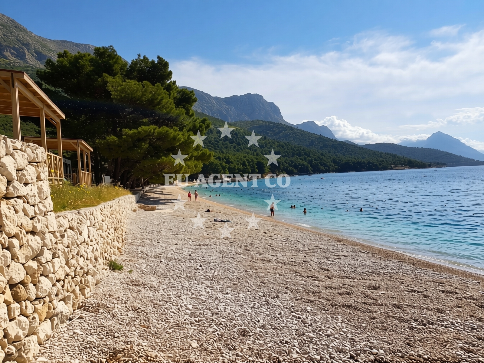 Additional view of Dole beach in 29 Blato, Živogošće
