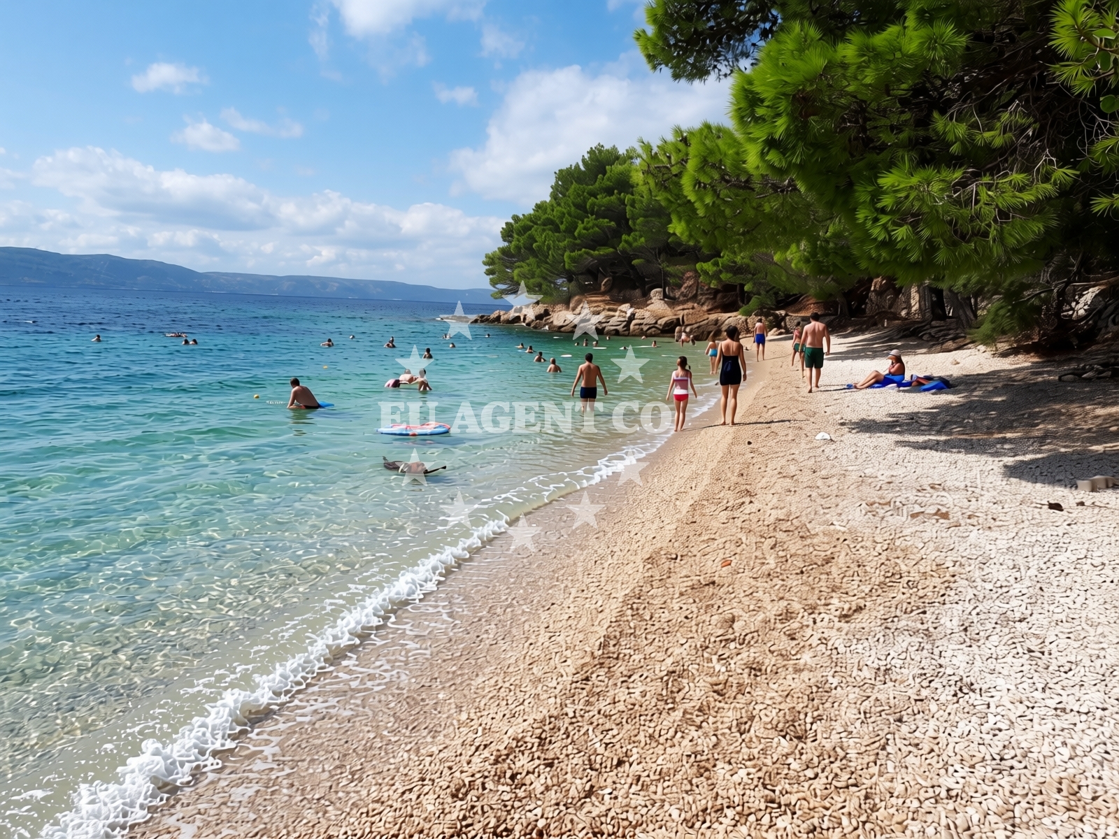 Additional view of Dole beach in 29 Blato, Živogošće