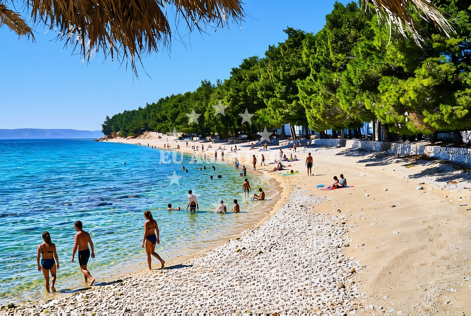 Additional view of Dole beach in 29 Blato, Živogošće