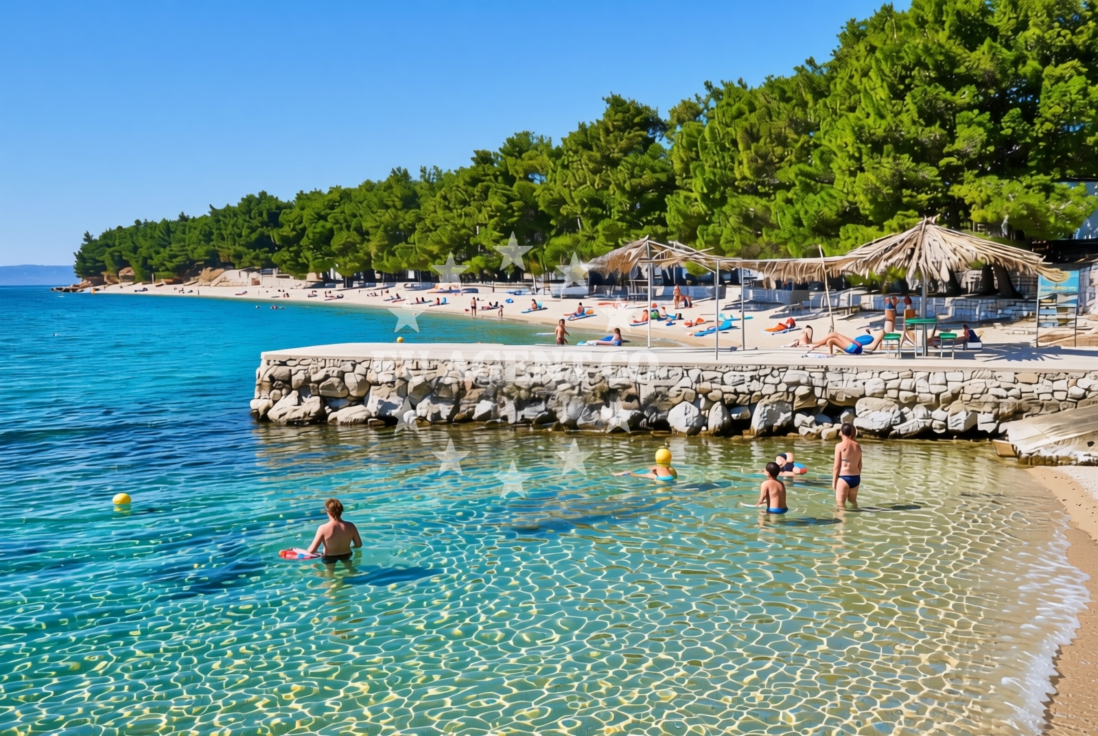 Additional view of Dole beach in 29 Blato, Živogošće