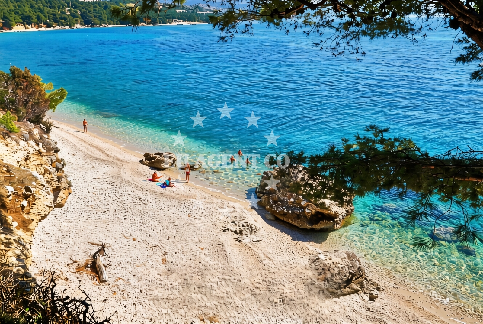 Additional view of Dole beach in 29 Blato, Živogošće