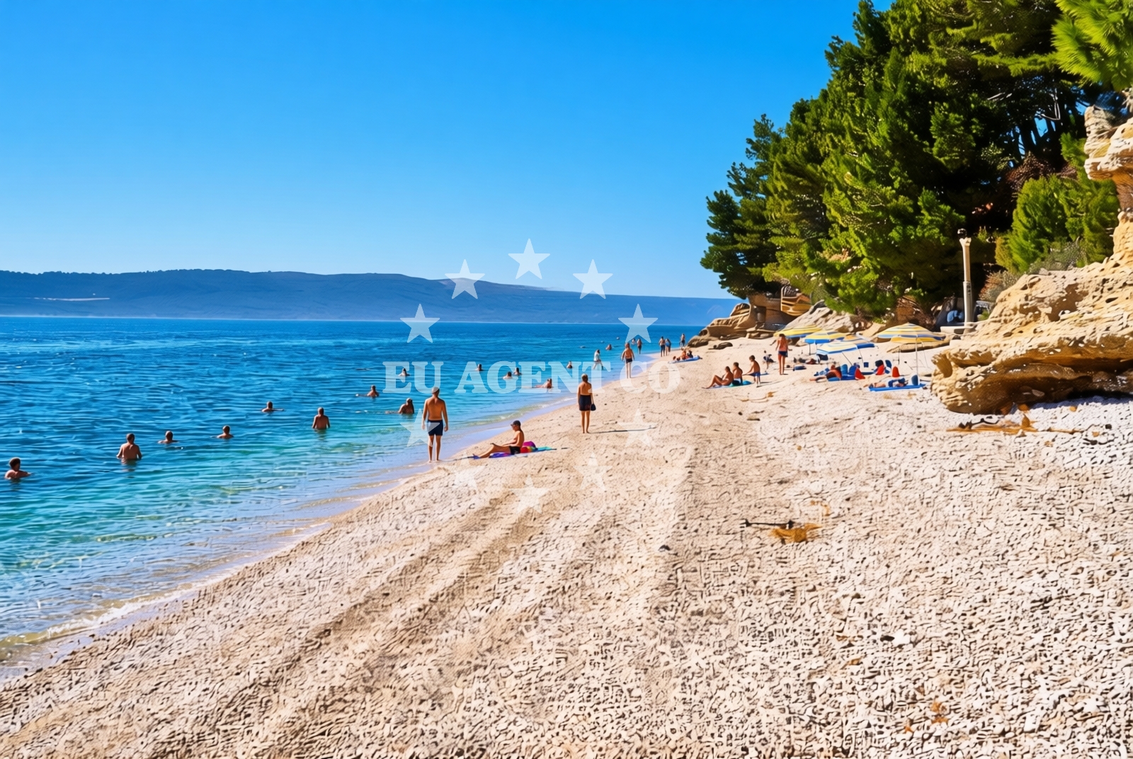 Additional view of Dole beach in 29 Blato, Živogošće