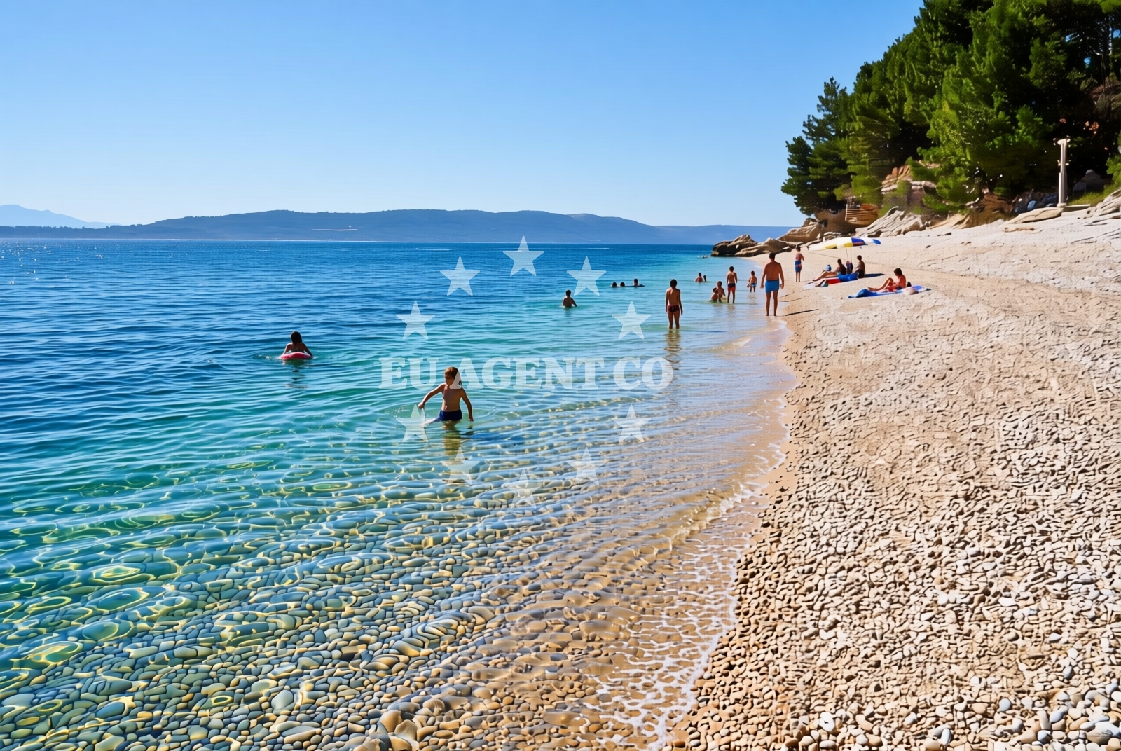 Additional view of Dole beach in 29 Blato, Živogošće