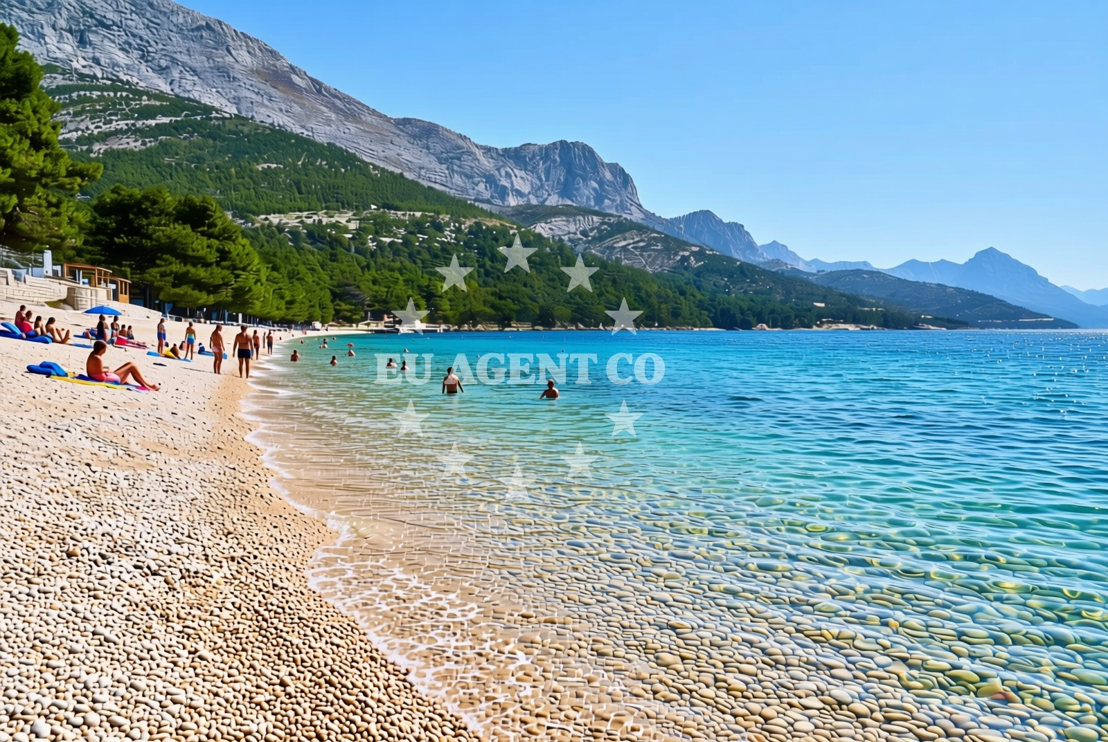 Additional view of Dole beach in 29 Blato, Živogošće