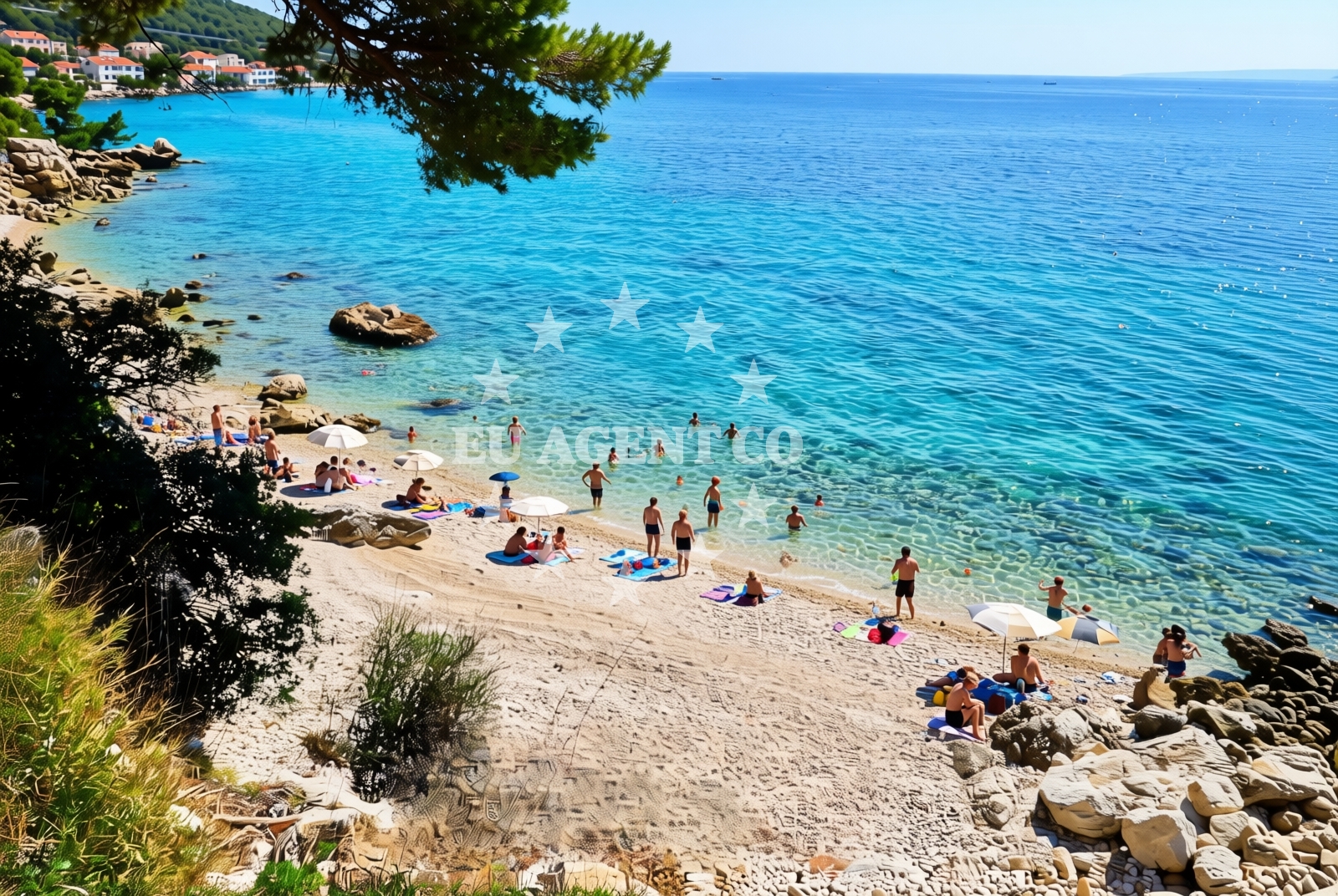 Additional view of Dole zapad, Drvenik (Gradac) Beach in Dole zapad