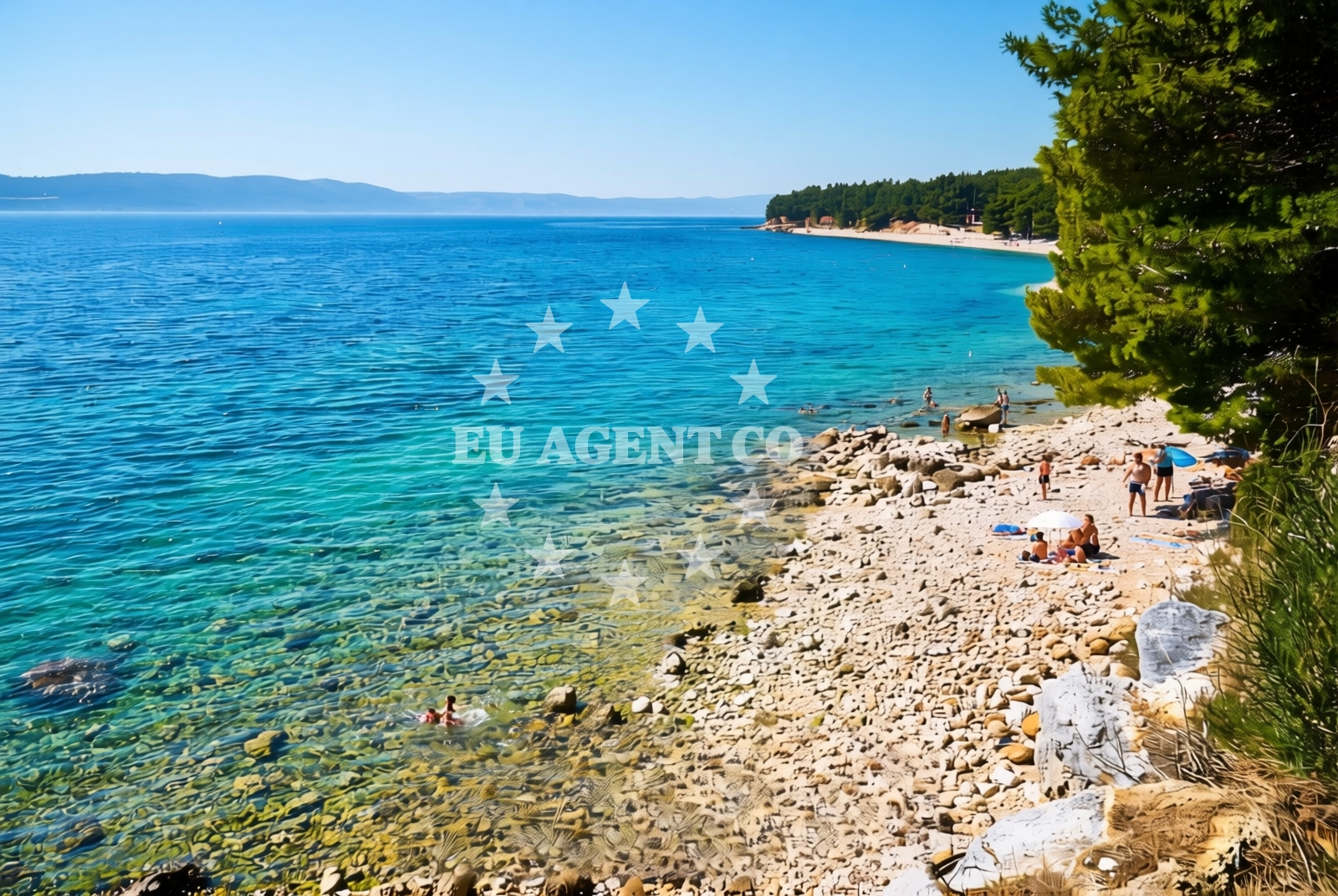 Additional view of Dole zapad, Drvenik (Gradac) Beach in Dole zapad