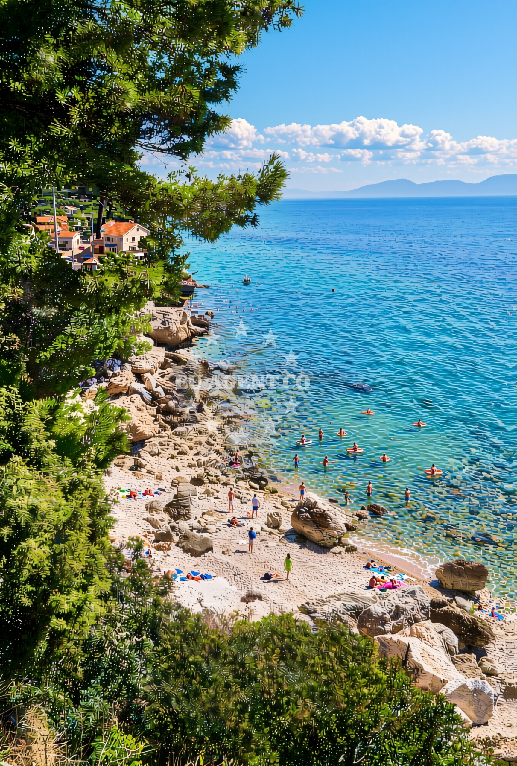 Additional view of Dole zapad, Drvenik (Gradac) Beach in Dole zapad