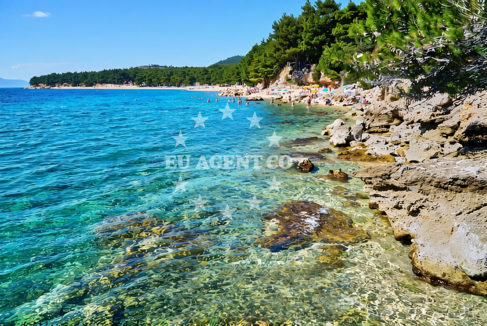 Additional view of Dole zapad, Drvenik (Gradac) Beach in Dole zapad