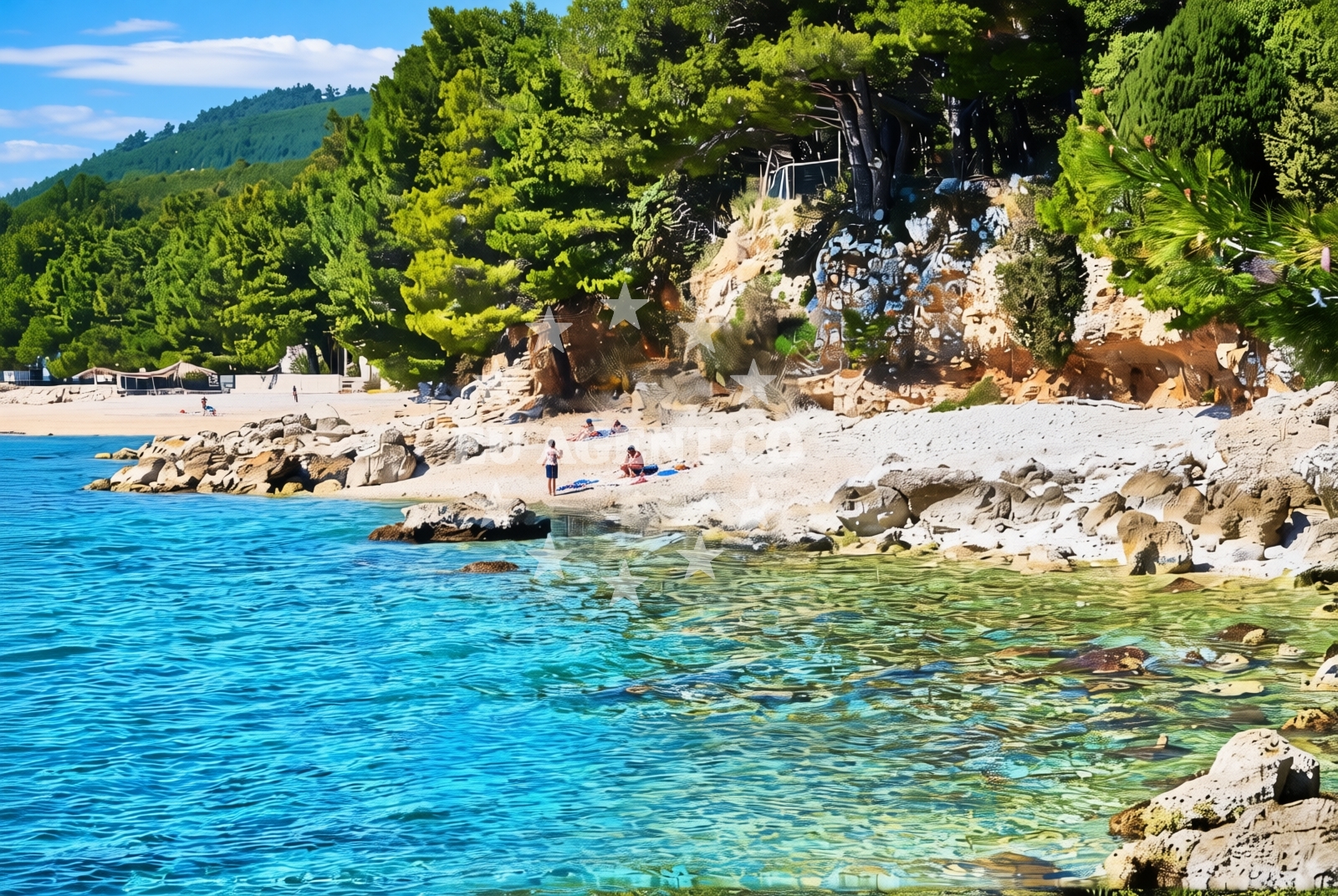 Additional view of Dole zapad, Drvenik (Gradac) Beach in Dole zapad
