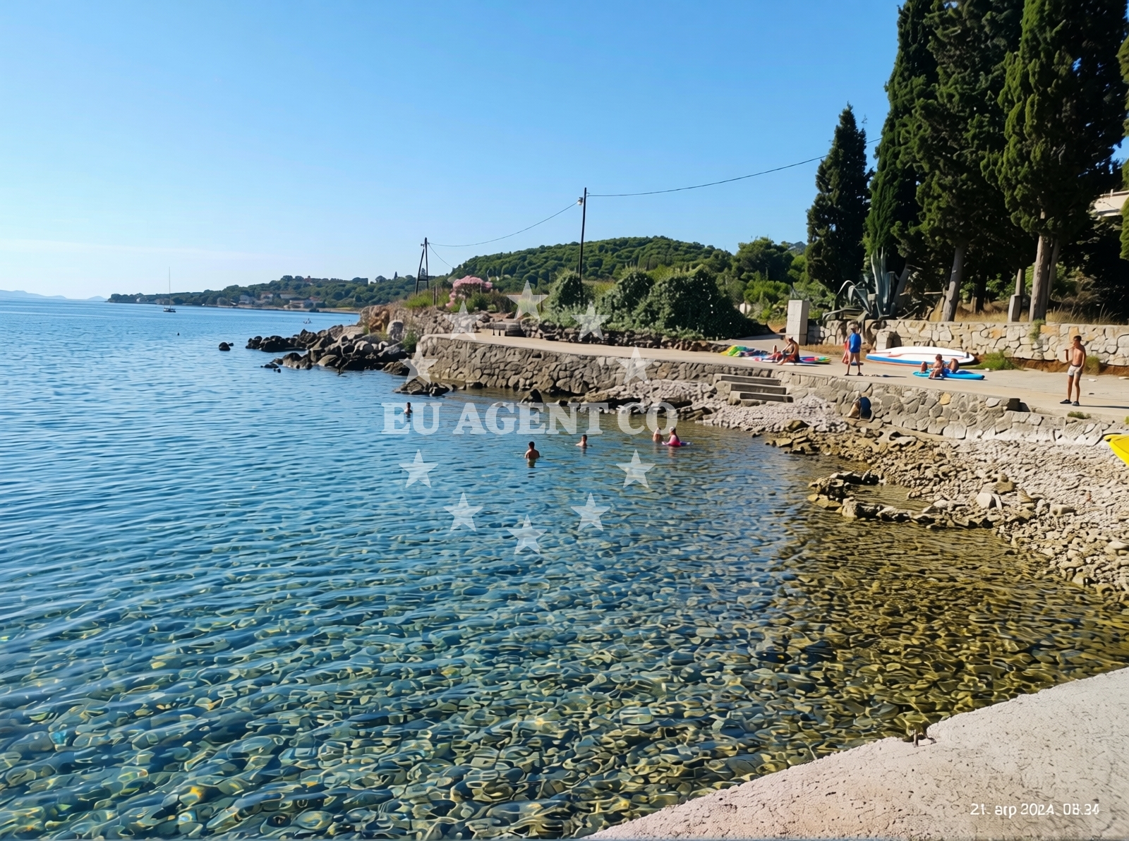 Sea and coastal view of Dolinje Beach in Veli Iž 322c, Veli Iž