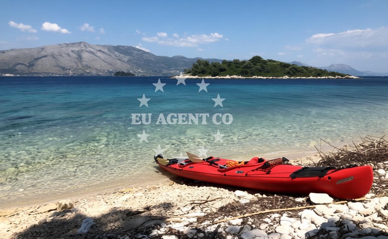 Sea and coastal view of Domince beach in Ulica 99, Korčula