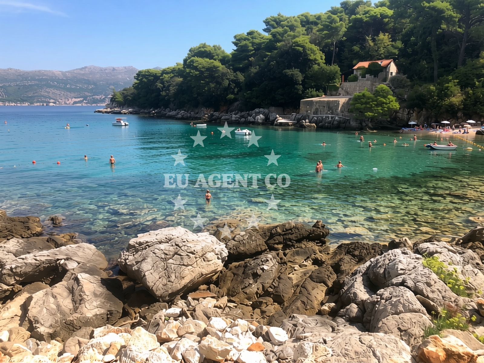 Sea and coastal view of Don Divan Beach in Gornje Čelo 32, Dubrovnik