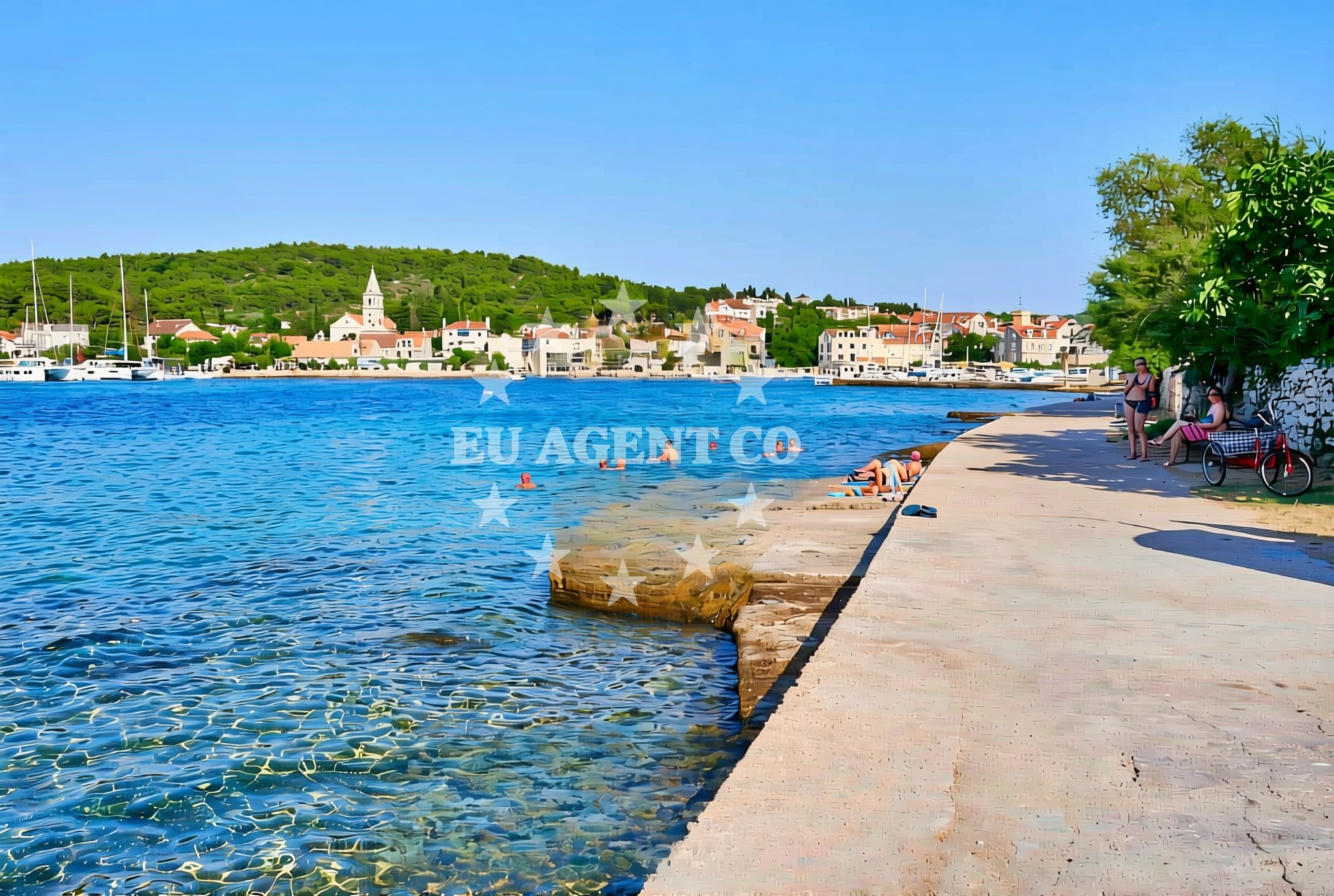 Additional view of Donja Banda, Zlarin (Zlarin) Beach in Donja Banda