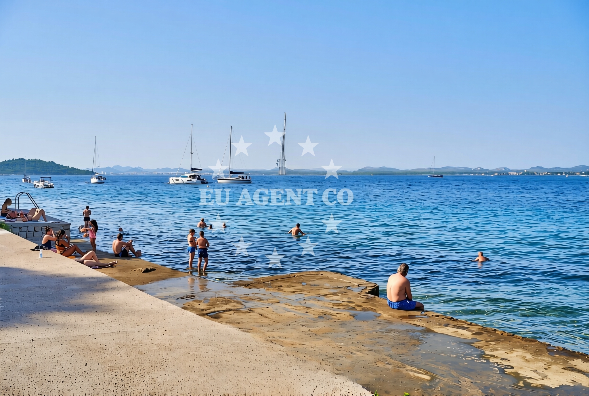 Additional view of Donja Banda, Zlarin (Zlarin) Beach in Donja Banda