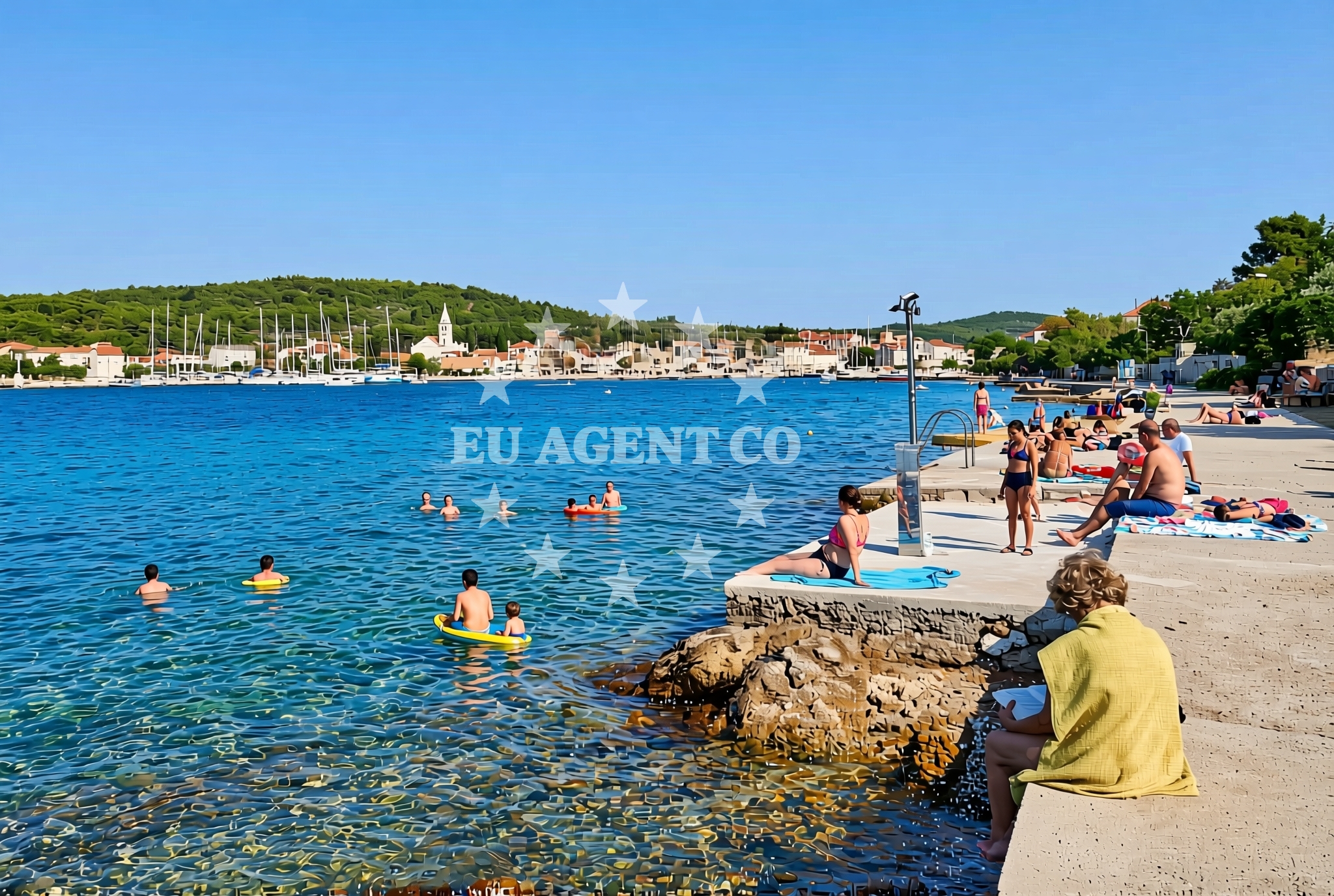 Additional view of Donja Banda, Zlarin (Zlarin) Beach in Donja Banda