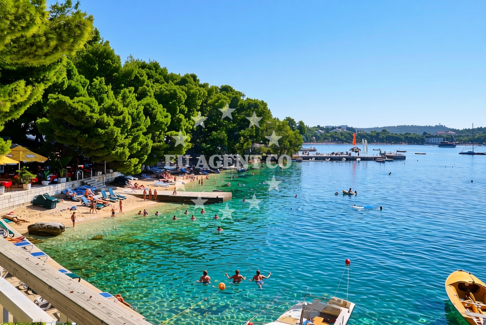 Overview of Donja luka, Makarska Beach in Donja luka