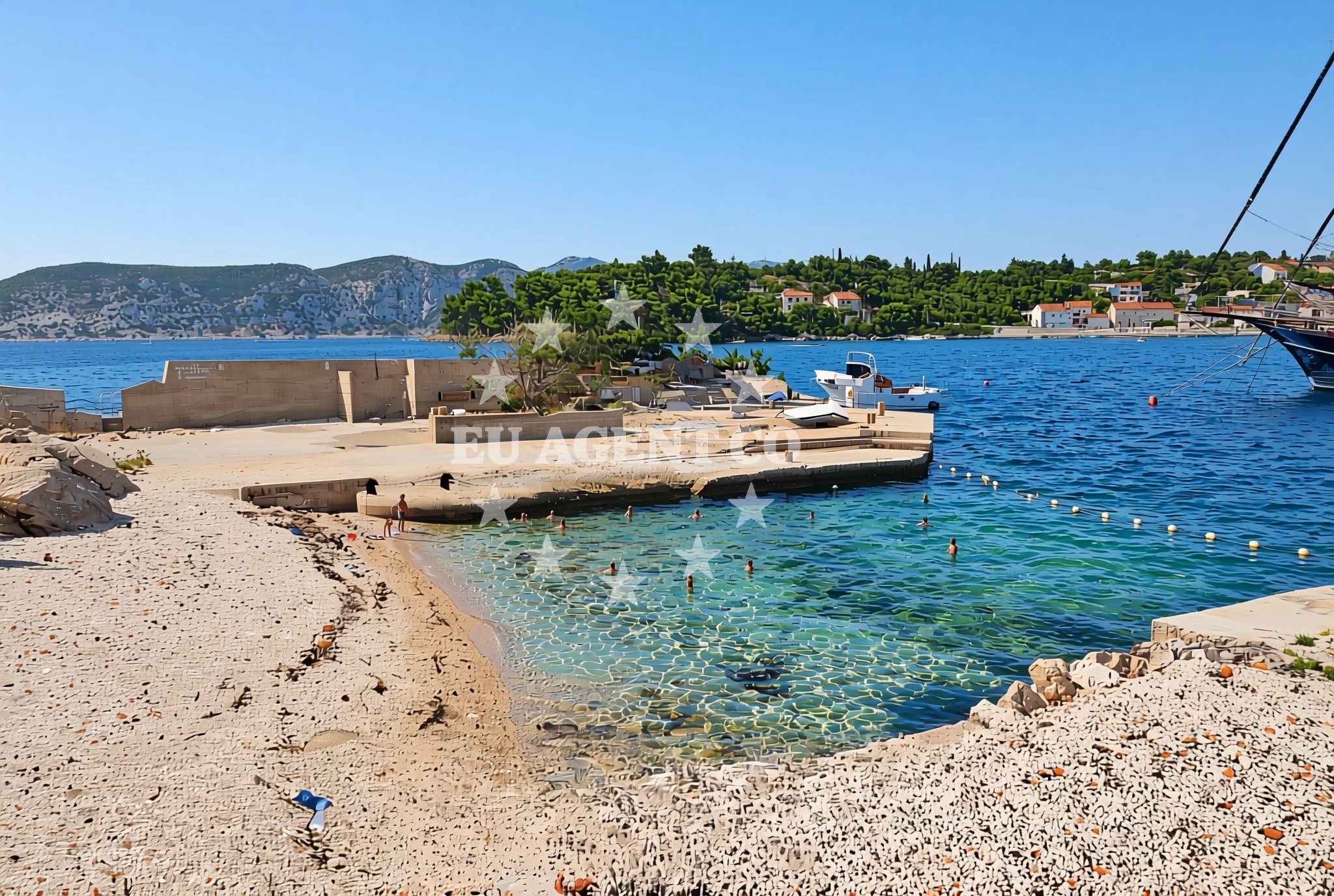 Additional view of Donja punta, Račišće (Korčula) Beach in Donja punta