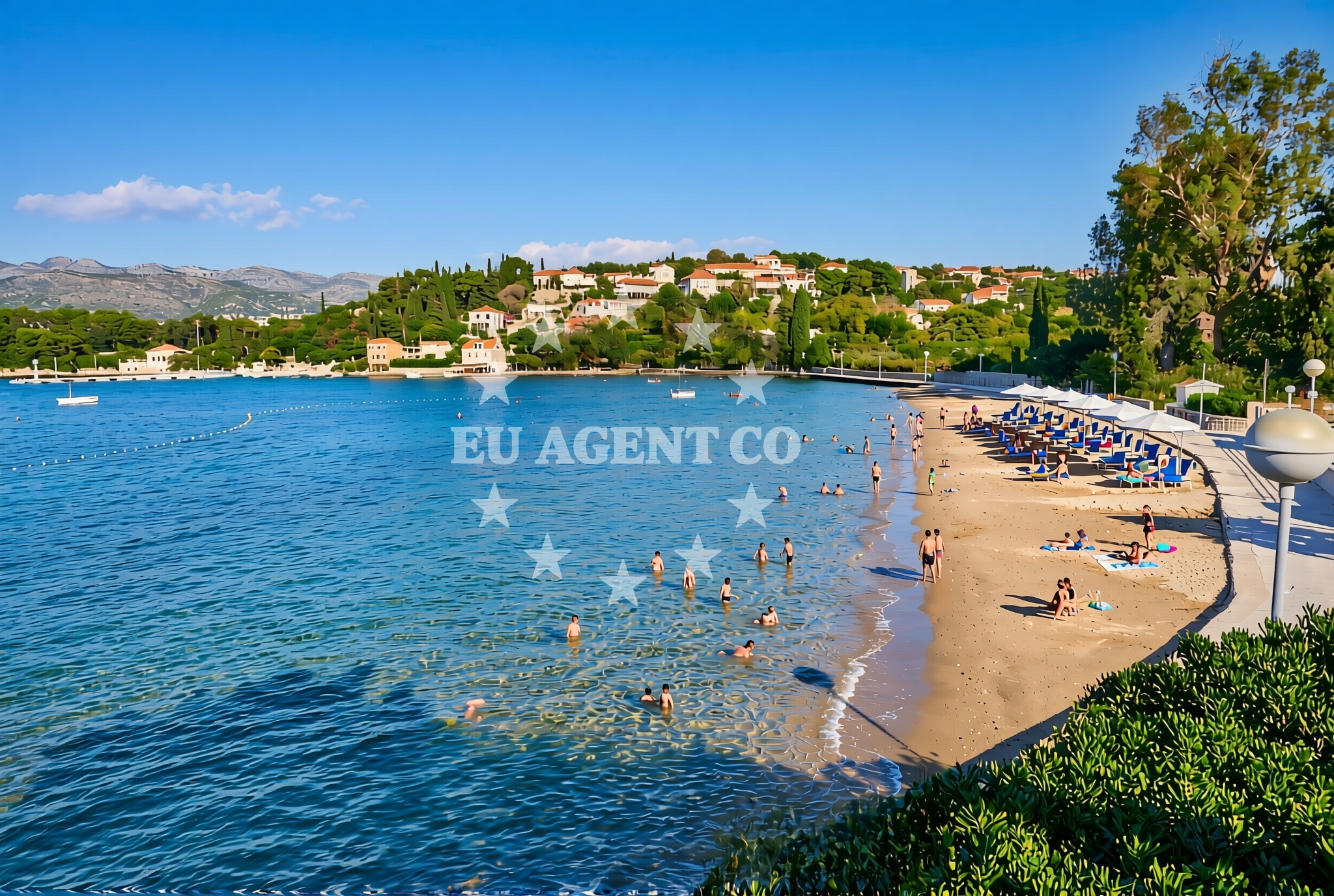 Additional view of Donje Celo beach in Gornje celo, Koločep