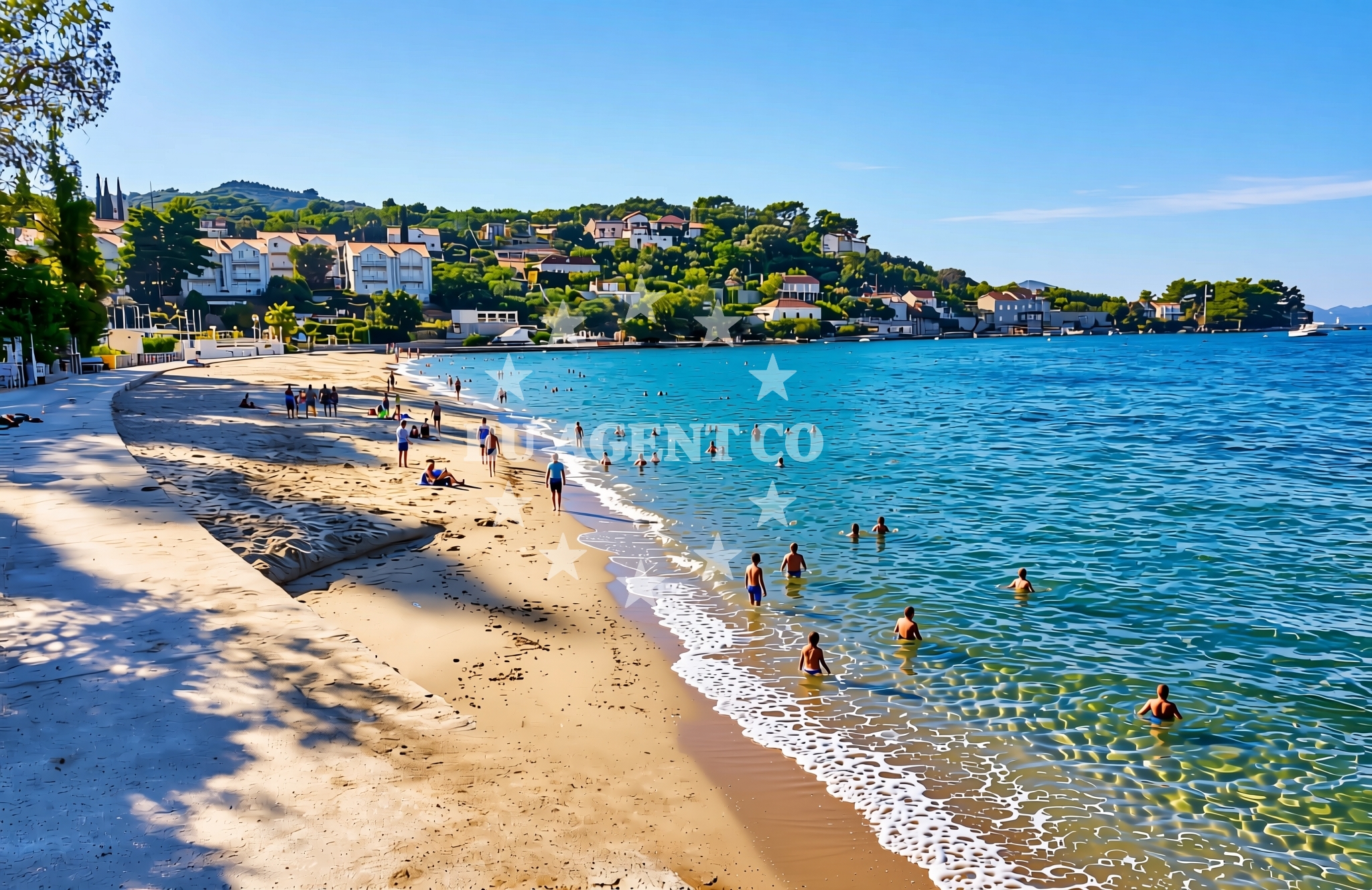 Additional view of Donje Celo beach in Gornje celo, Koločep