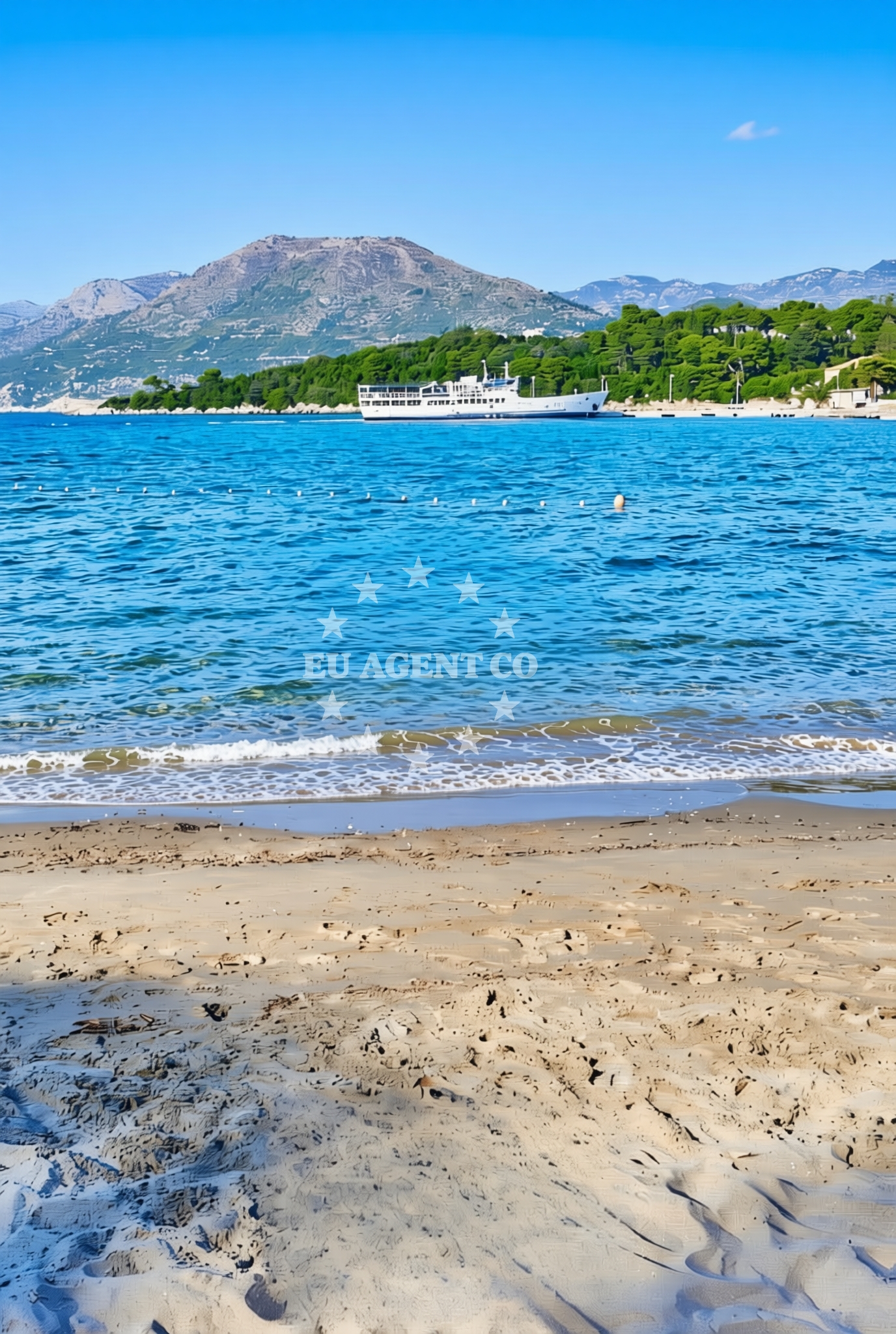 Additional view of Donje Celo beach in Gornje celo, Koločep