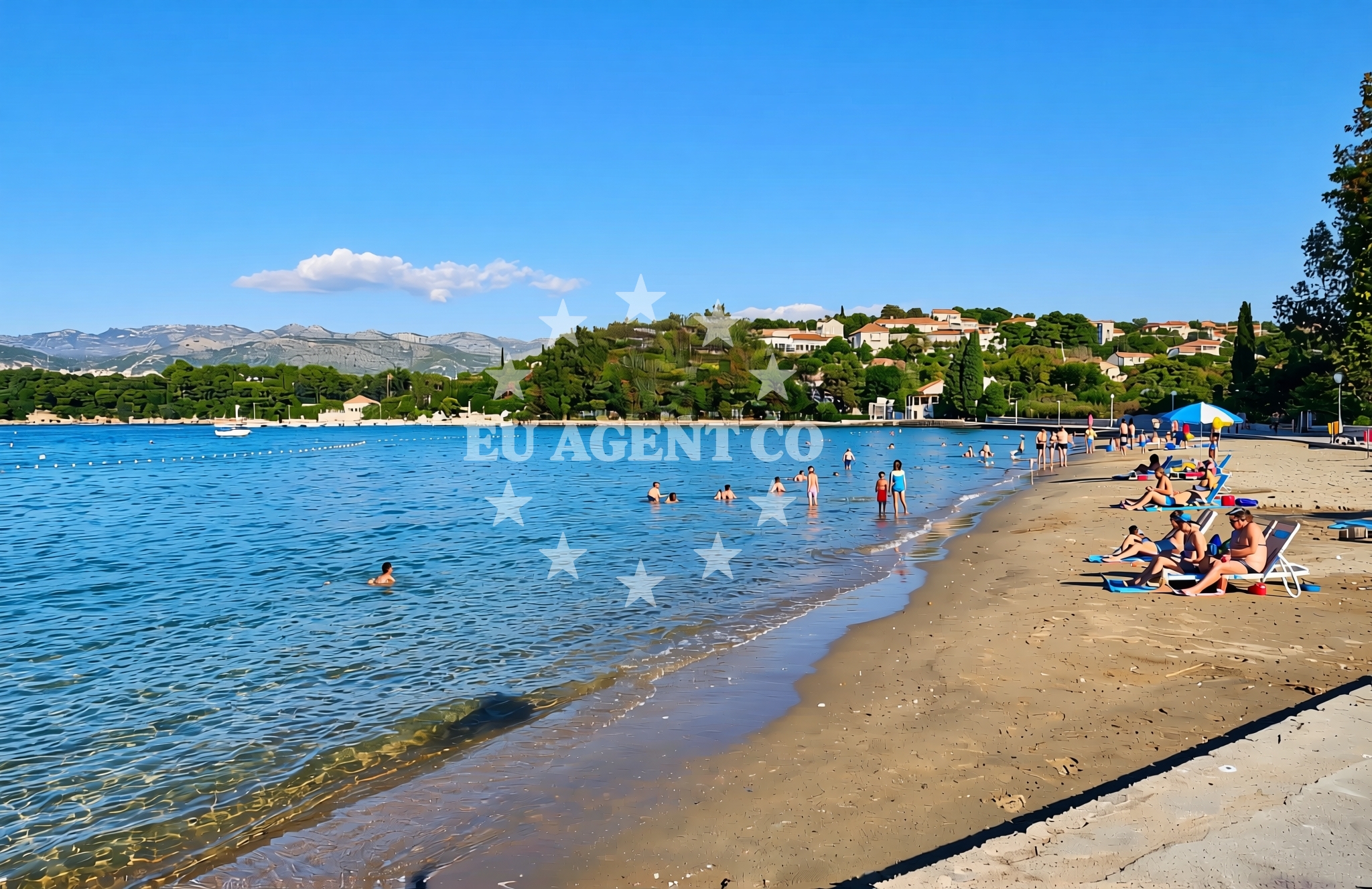 Additional view of Donje Celo beach in Gornje celo, Koločep
