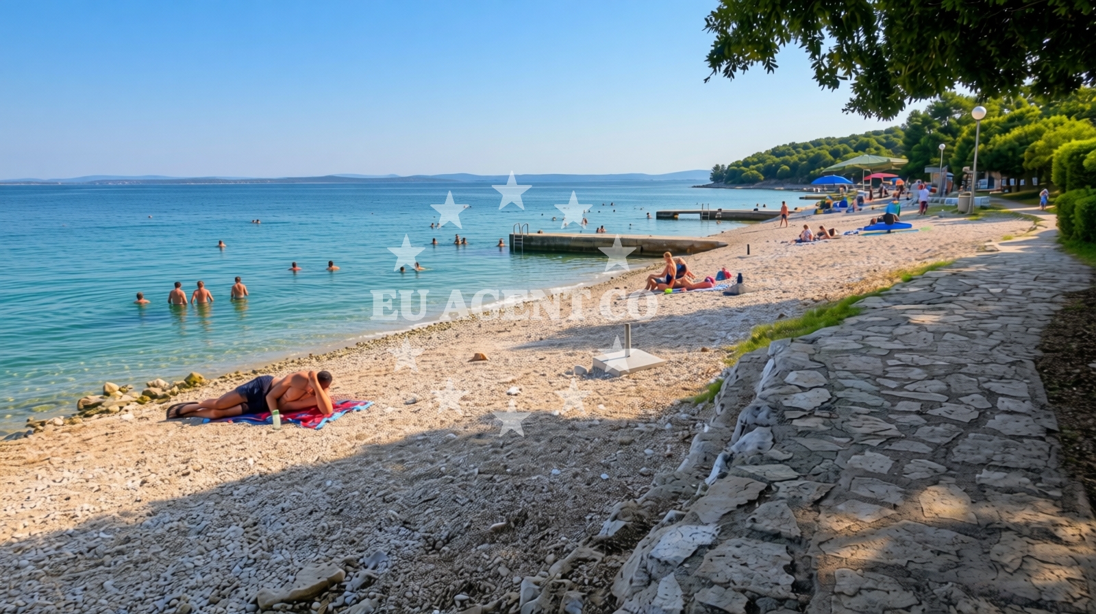 Additional view of Donje Petrcane beach in Ulica I, 5i, Petrcane