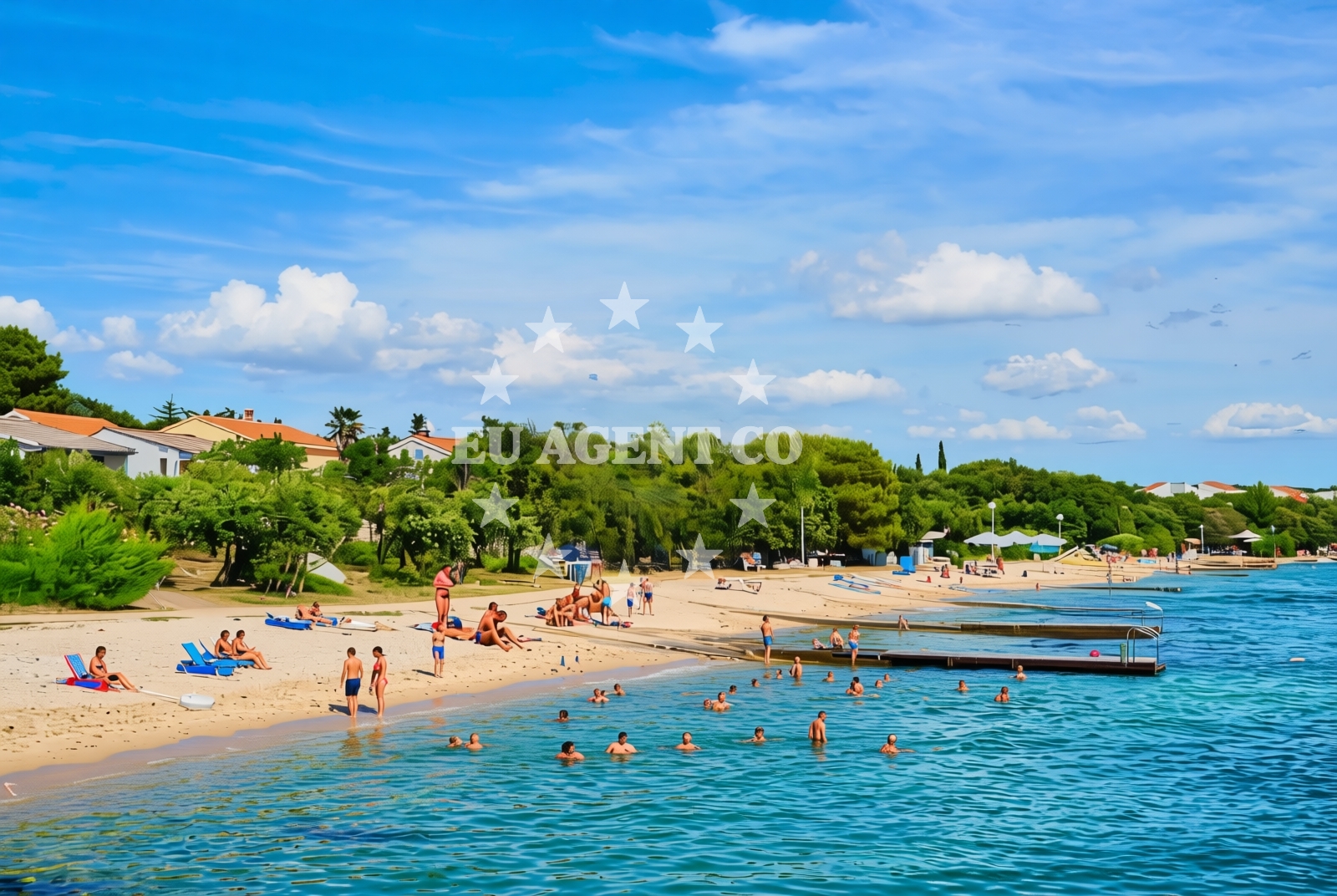 Additional view of Donje Petrcane beach in Ulica I, 5i, Petrcane