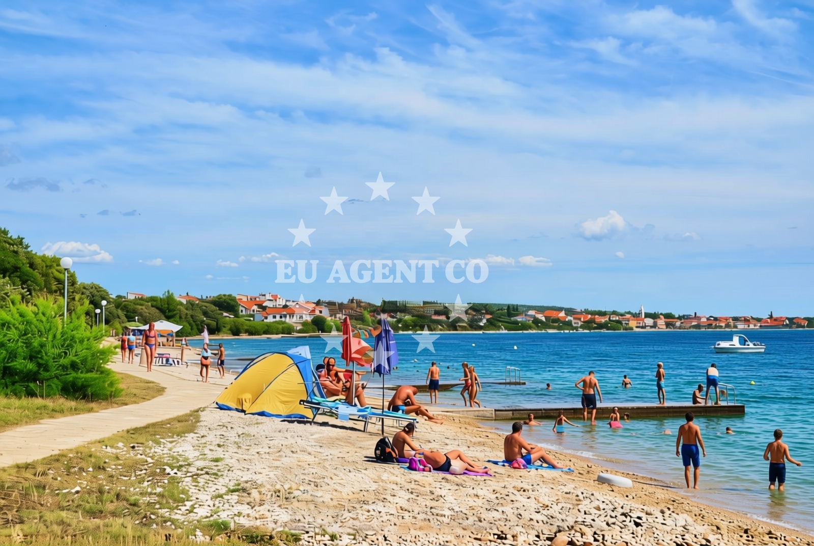 Additional view of Donje Petrcane beach in Ulica I, 5i, Petrcane