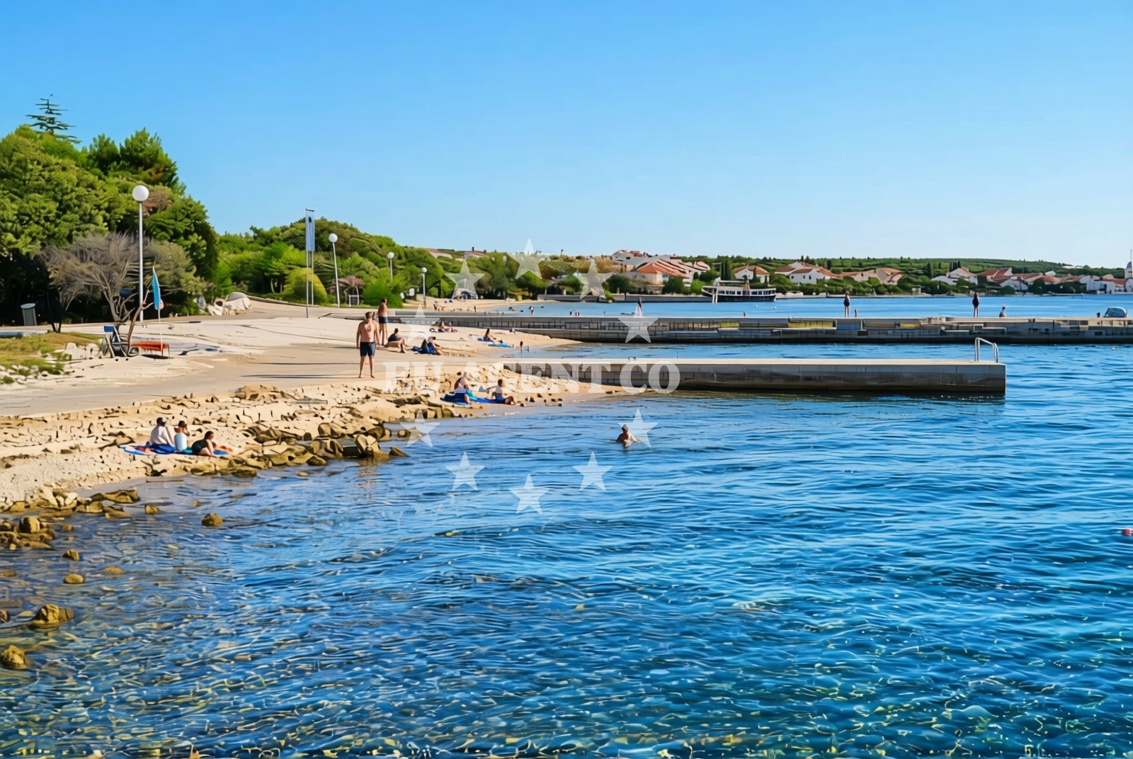 Additional view of Donje Petrcane beach in Ulica I, 5i, Petrcane
