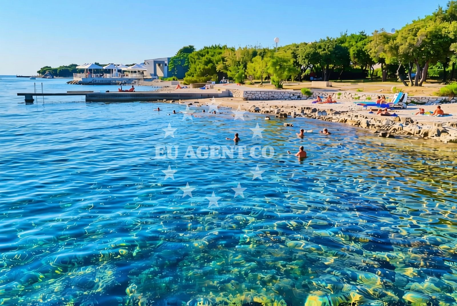 Additional view of Donje Petrcane beach in Ulica I, 5i, Petrcane