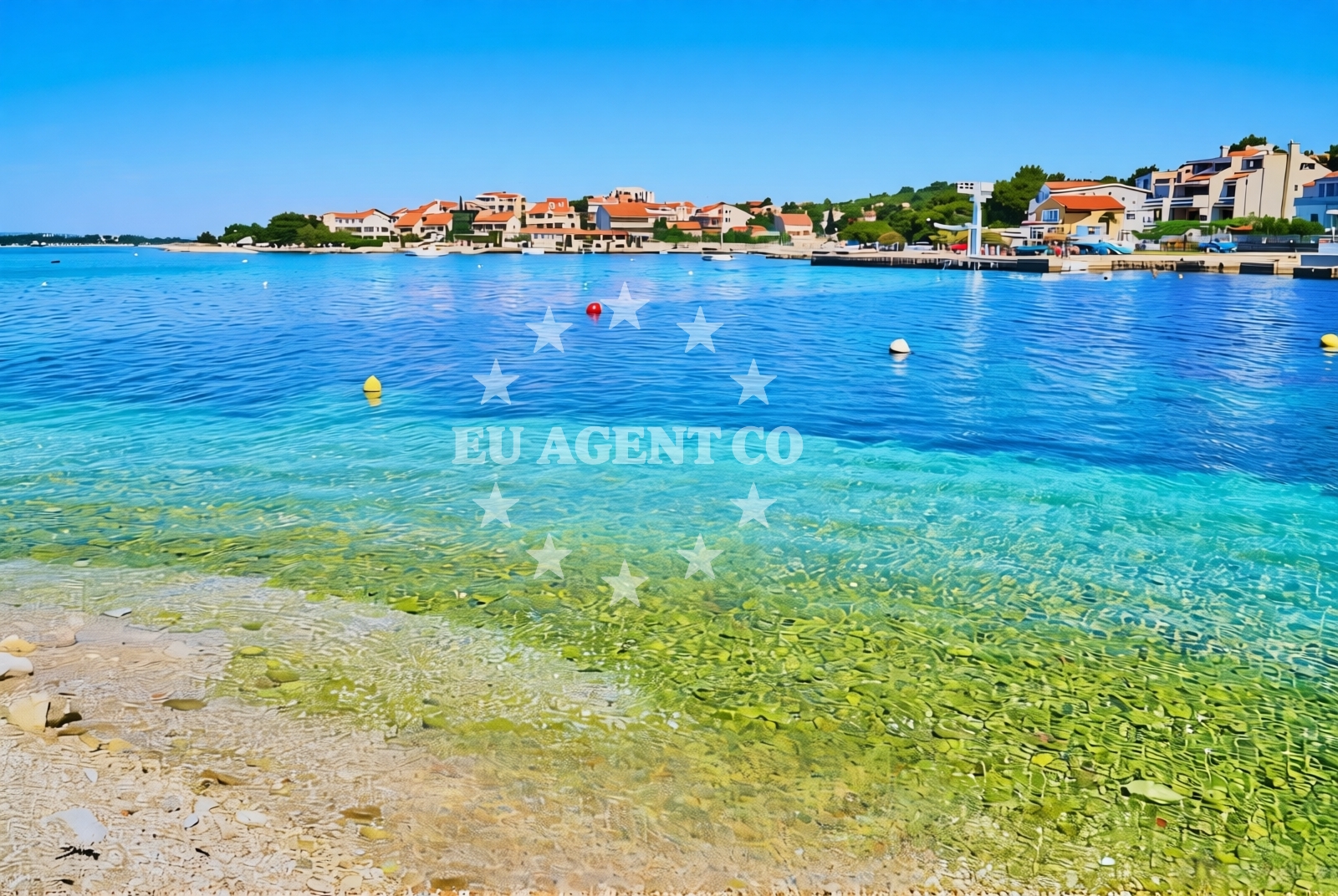 Shoreline and swimming area at Donje Polje: beaches and coves in Donje Polje