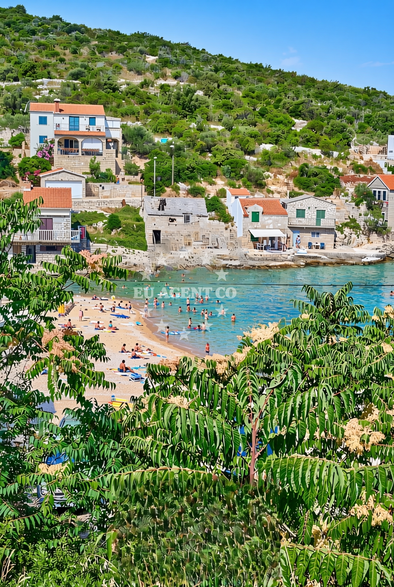 Shoreline and swimming area at Donje Selo (Šolta): beaches and coves (3) in Donje Selo (Šolta)