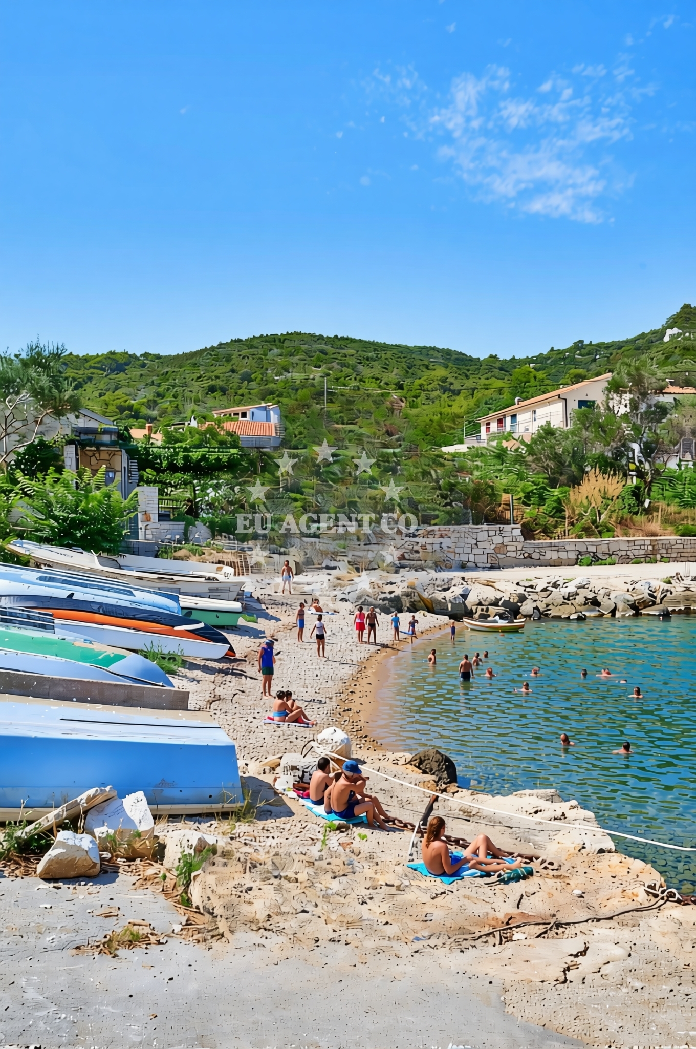 Sea and coastal view of Donje Selo (Šolta): beaches and coves (3) in Donje Selo (Šolta)
