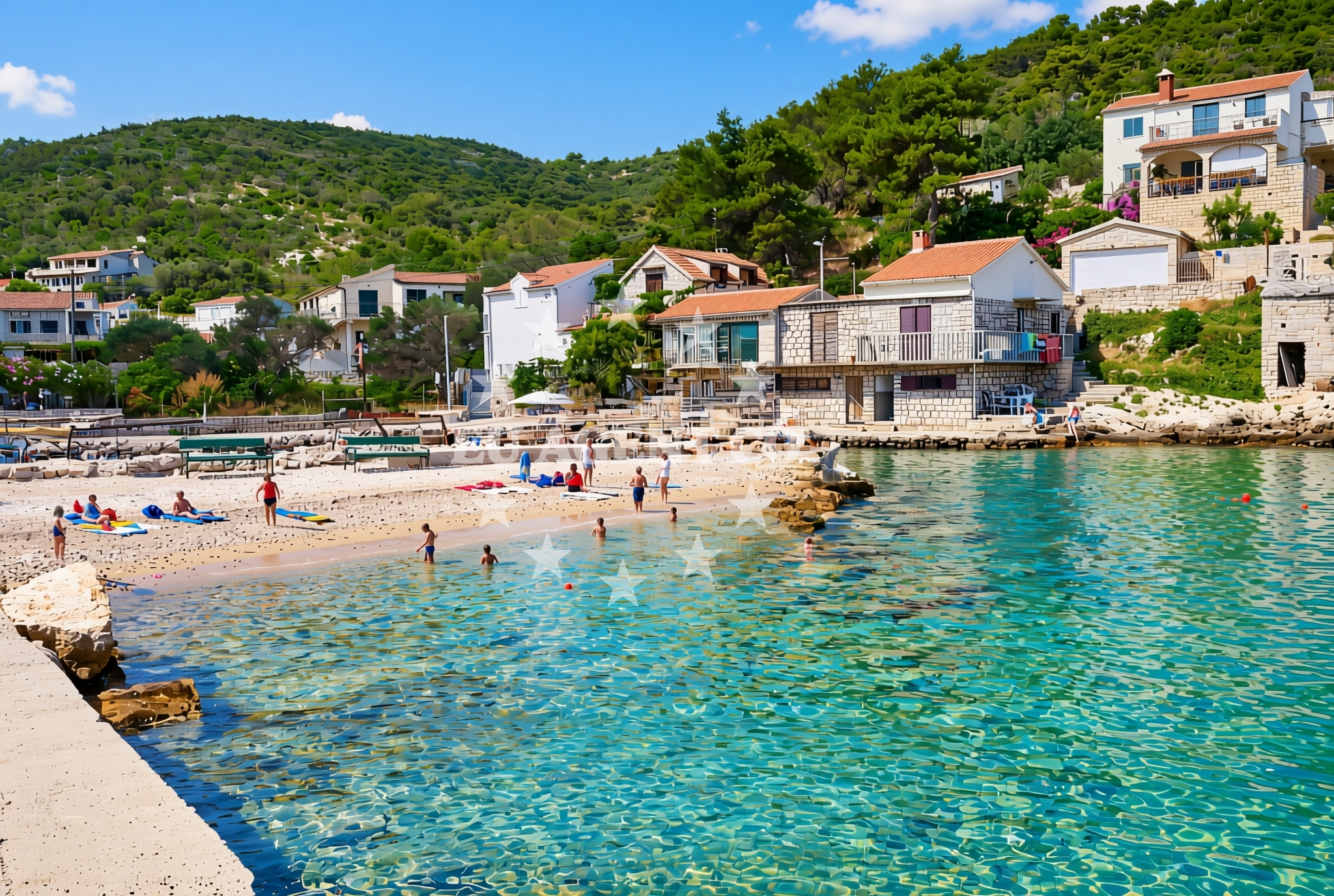 Additional view of Donje Selo (Šolta): beaches and coves (3) in Donje Selo (Šolta)