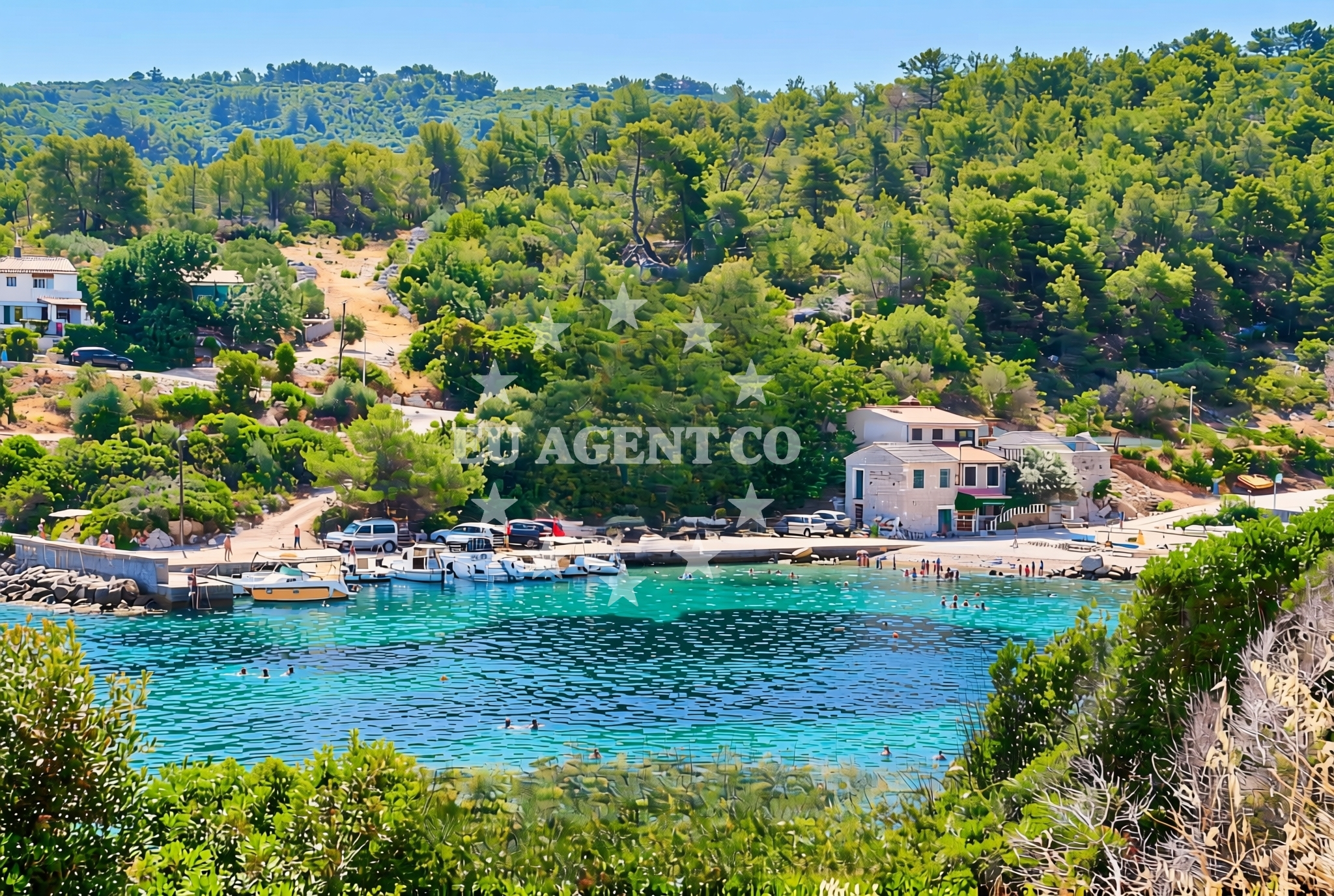 Additional view of Donje Selo (Šolta): beaches and coves (3) in Donje Selo (Šolta)
