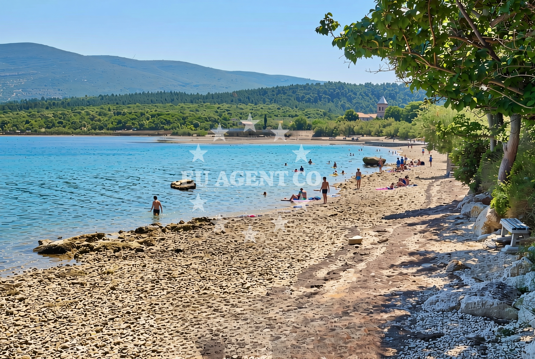 Additional view of Donji Karin: beaches and coves (2) in Donji Karin