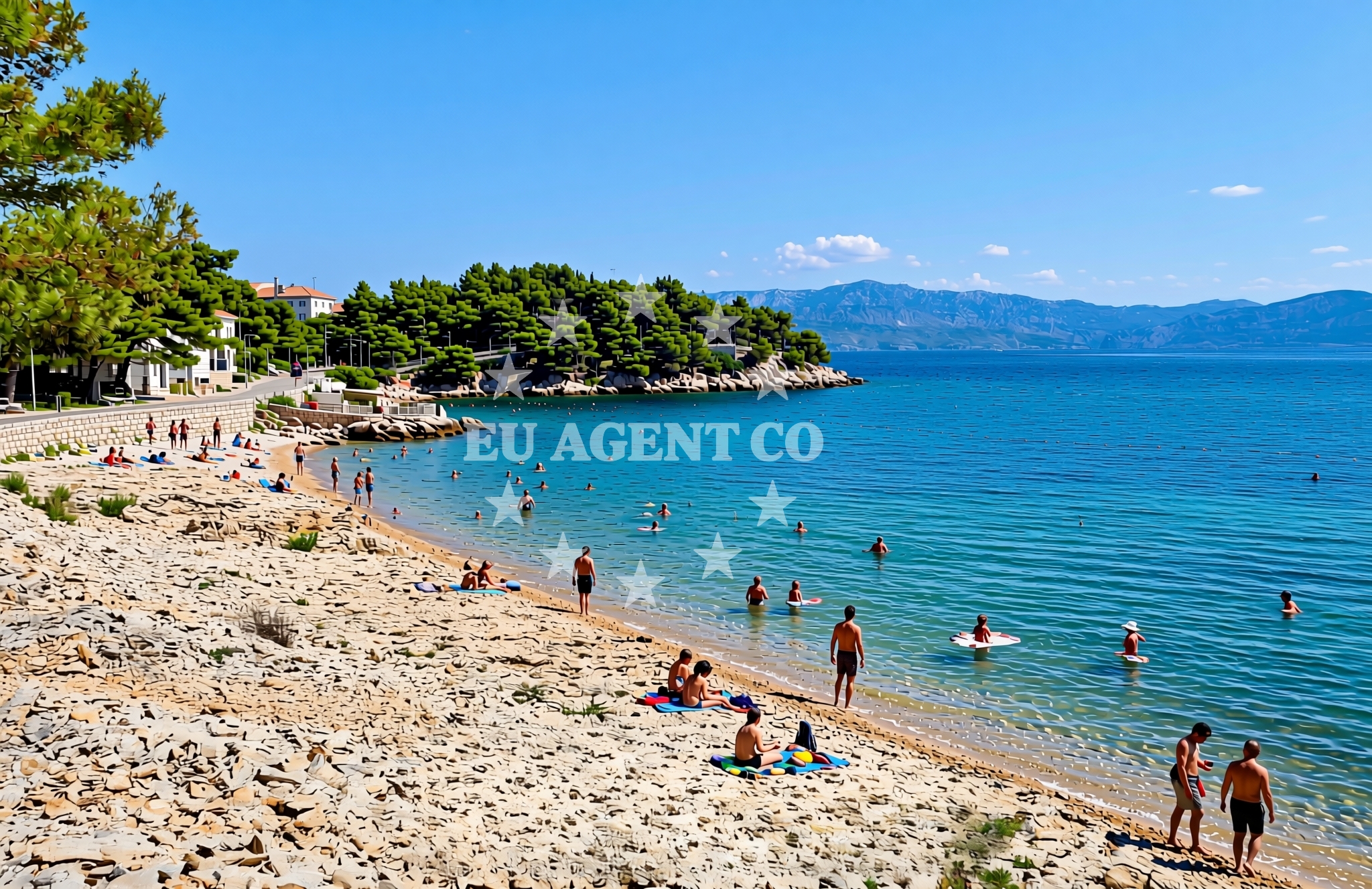 Additional view of Dorotea beach in Malačnica, Supetar