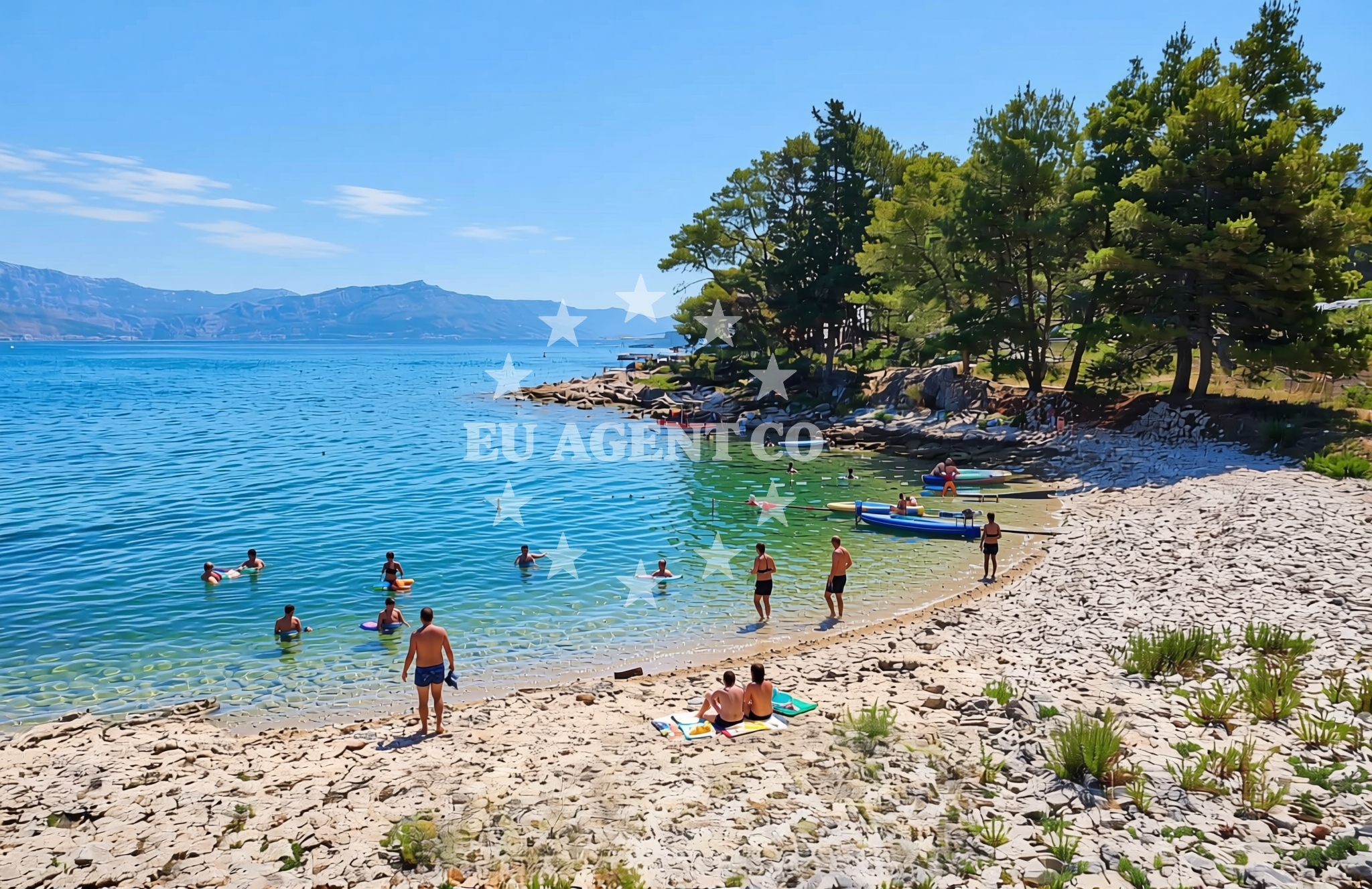 Additional view of Dorotea beach in Malačnica, Supetar